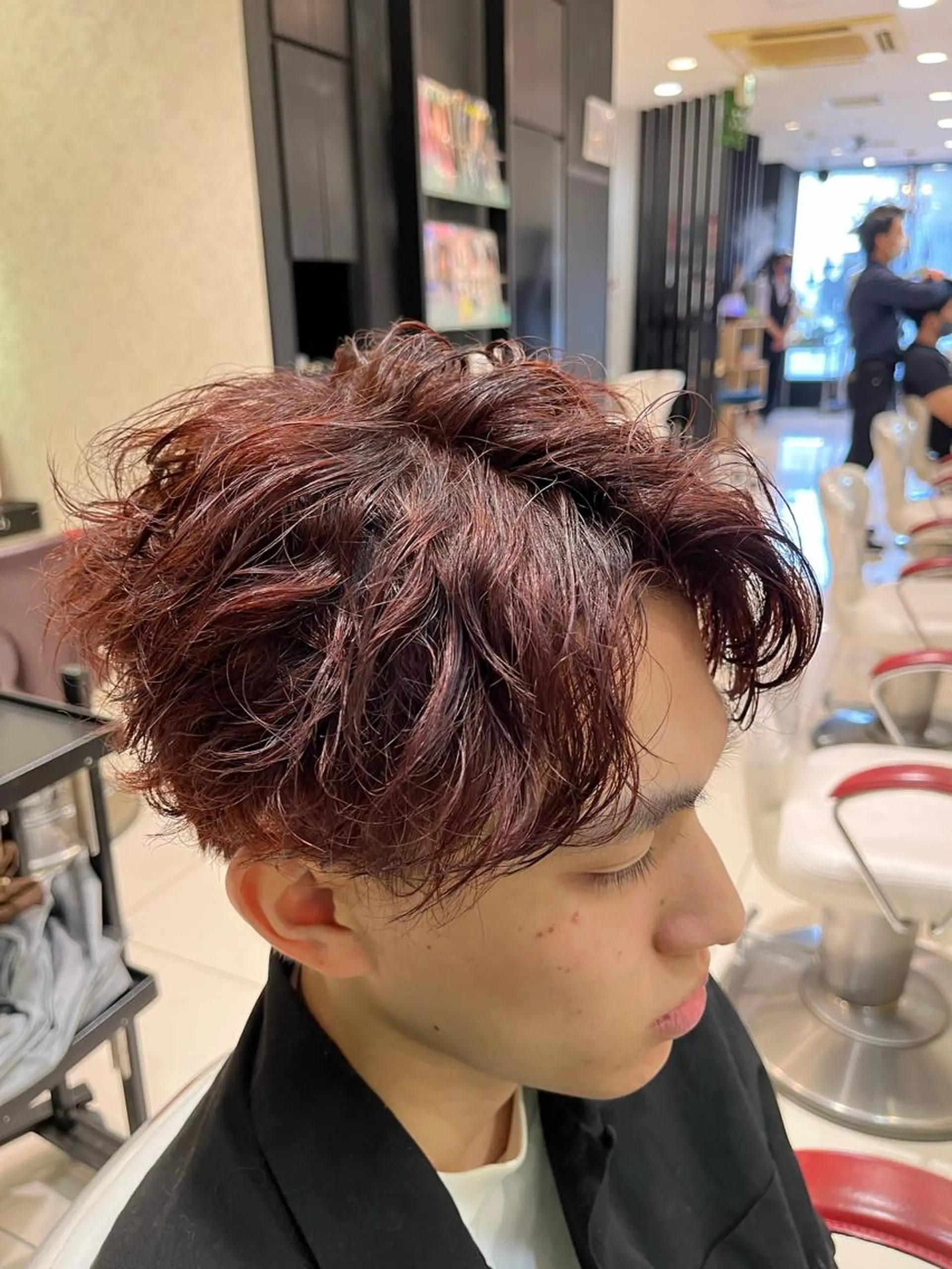 カラー パーマ メンズ EARTH勝田台 吉永嵐のヘアスタイル