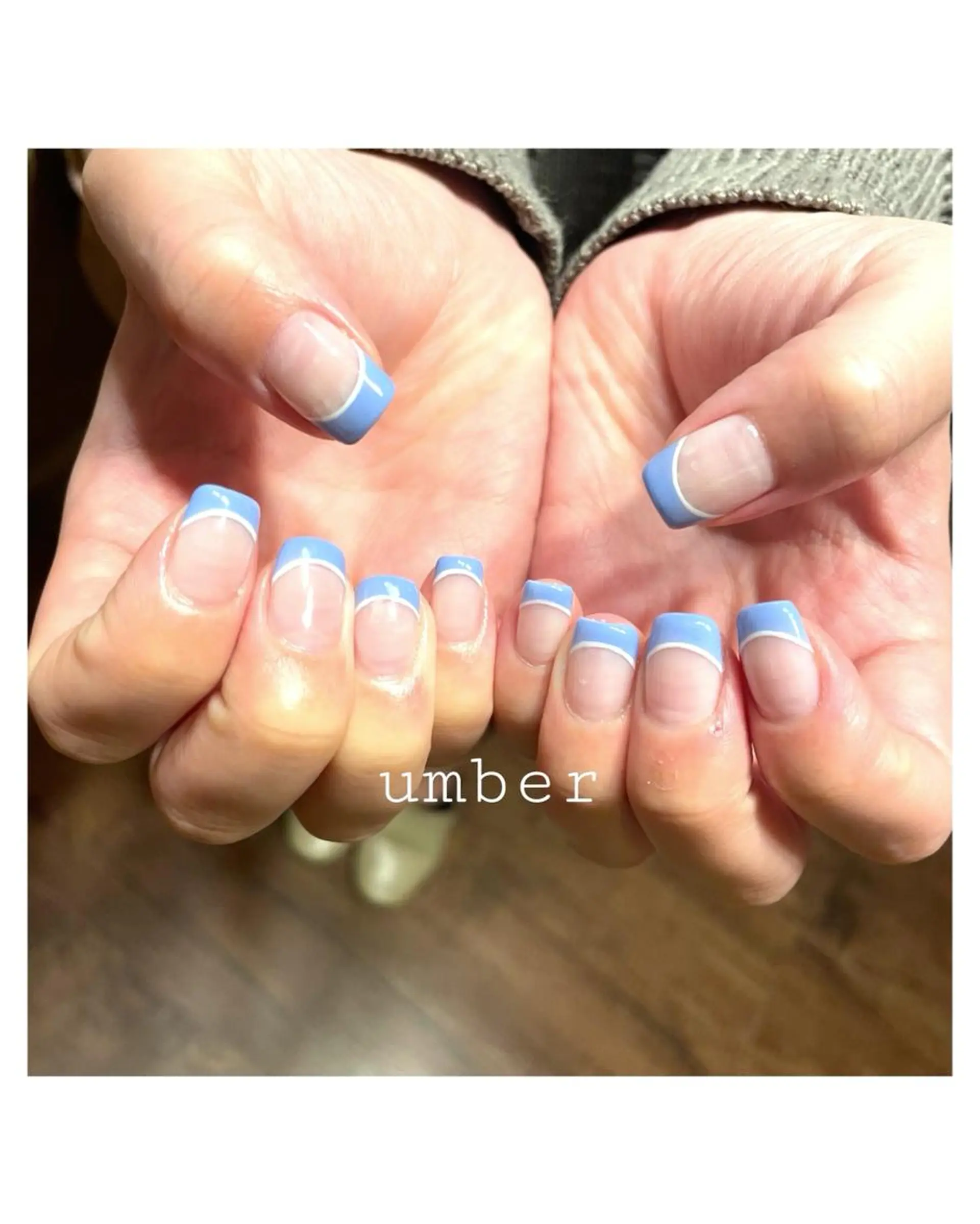 ネイル クリアネイル フラッシュネイル フットネイル フレンチネイル マグネットネイル ハンドネイル umber 三茶1分のネイルデザイン