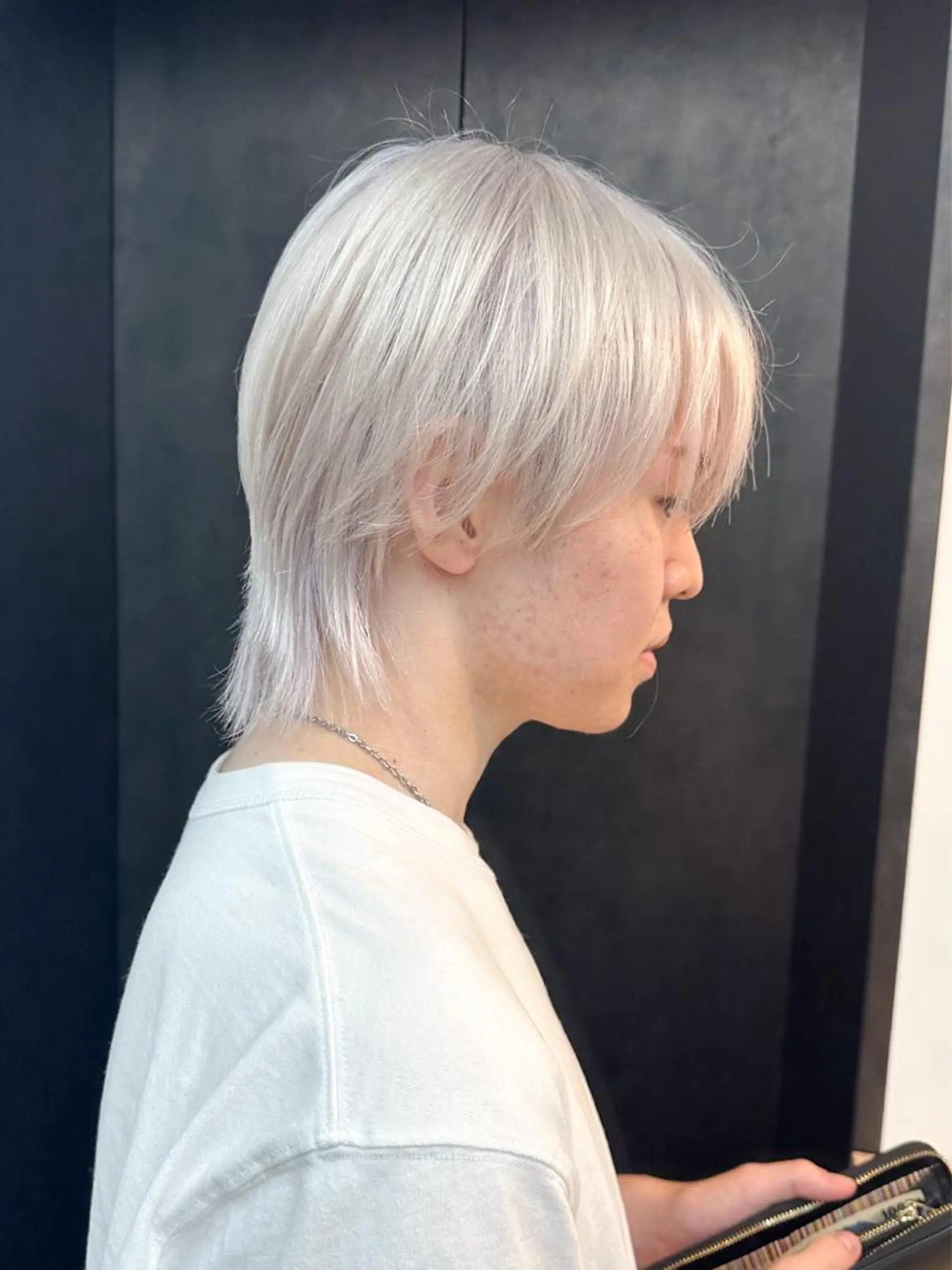 ミディアム カラー ヘアアレンジ メンズ マッシュウルフ マッシュ メンズウルフカット ウルフカット ヘアカラー トリートメント メンズ特化 🦋KANOKO🦋のヘアスタイル