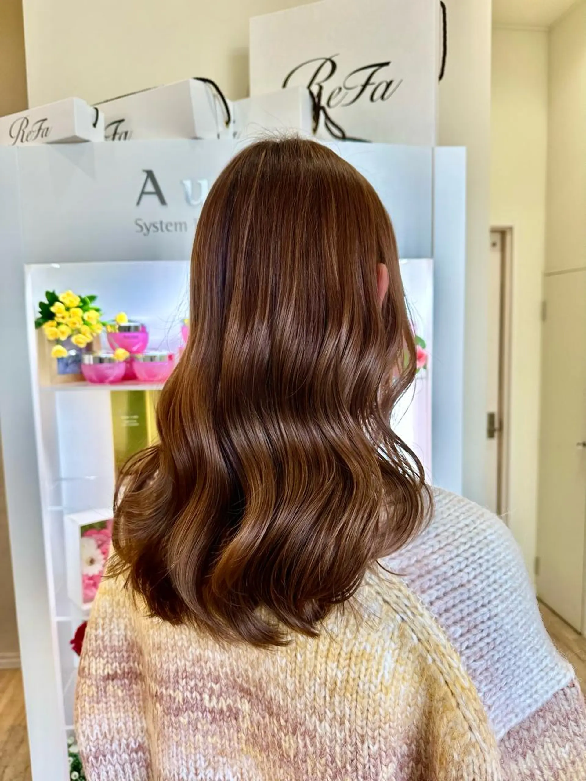 ロング カラー パーマ ブリーチ ケアブリーチ ダブルカラー ハイライトカラー ハイライト カット ヘアカラー トリートメント Gain KAKKY 千種/池下駅3分のヘアスタイル