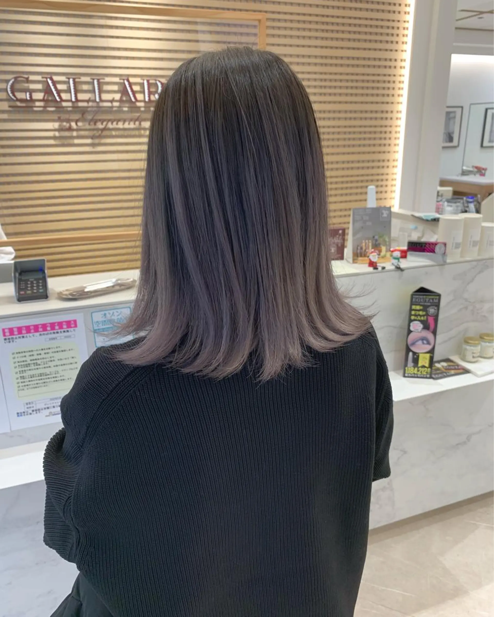 ミディアム カラー 韓国風/顔周りカット /髪質改善RYOTAのヘアスタイル