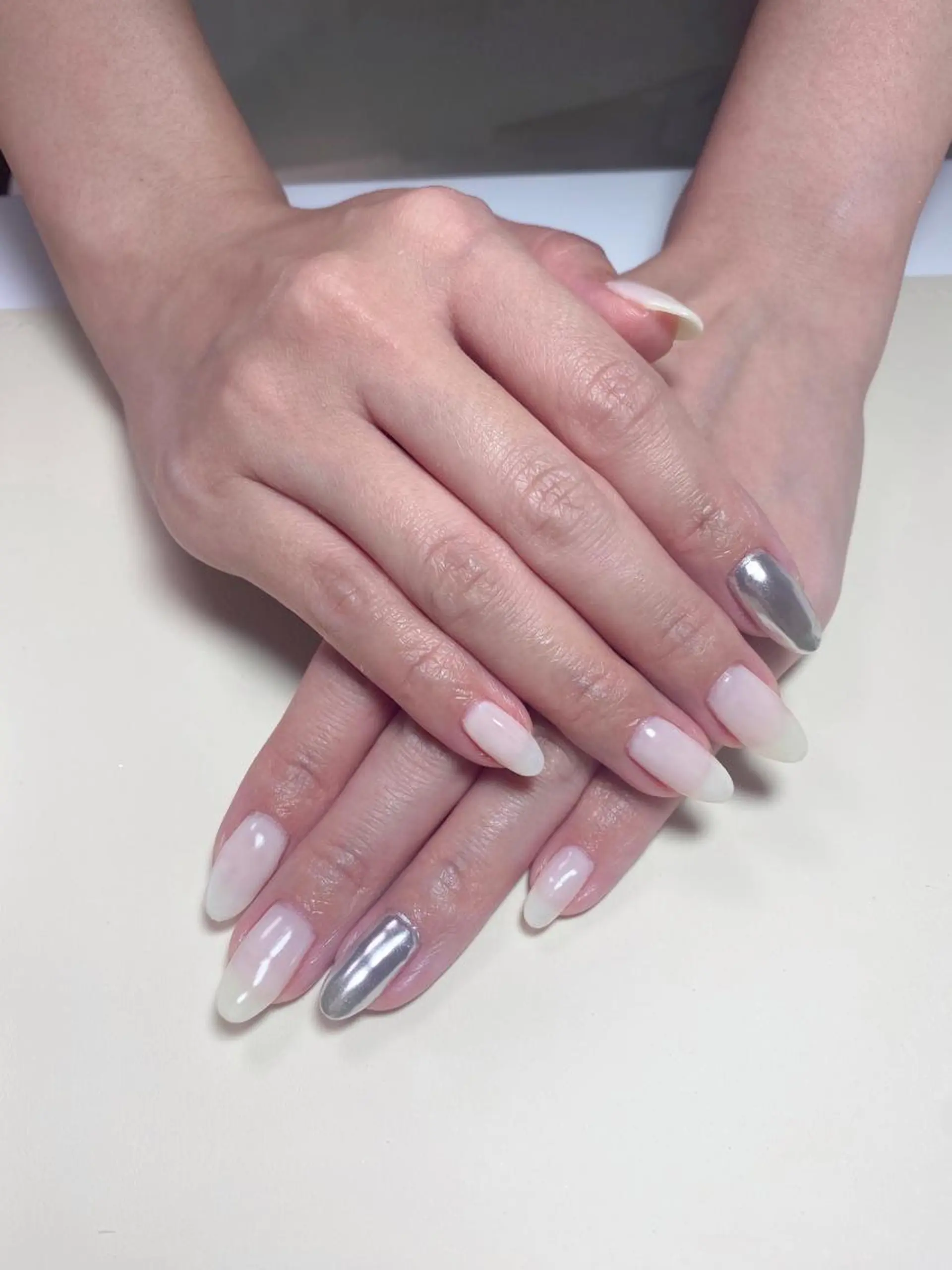 ネイル ミラーネイル ハンドネイル Nail Salon K 🧸美爪育成のネイルデザイン