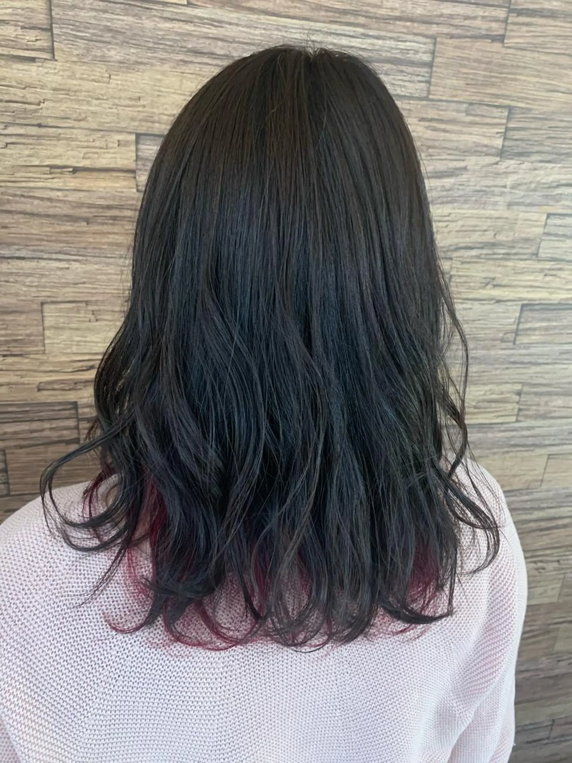 セミロング 有坂 里恵のヘアスタイル