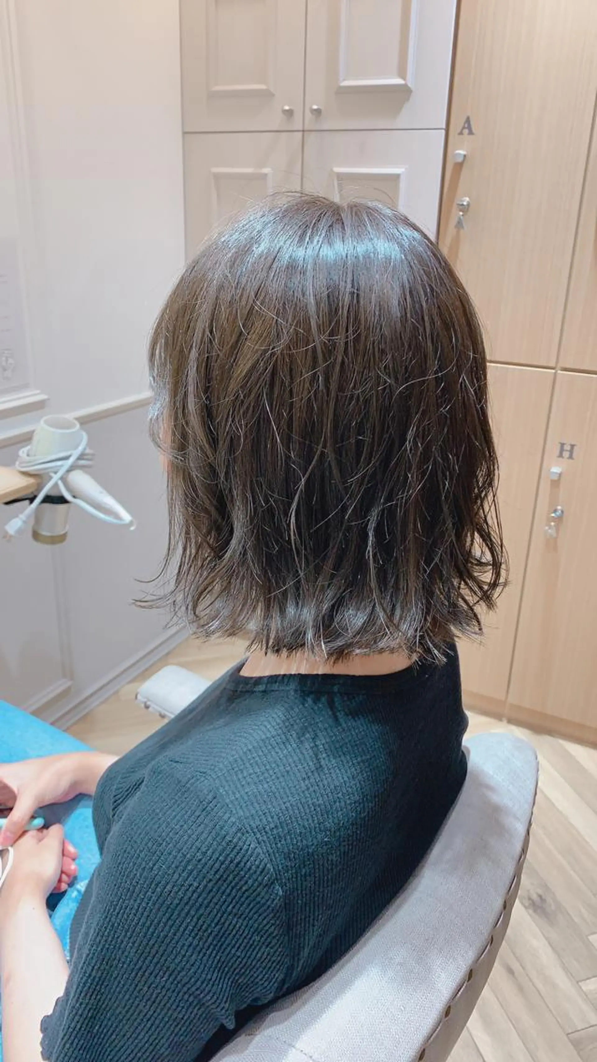 ミディアム 切りっぱなしボブ ボブ Eleanor川崎店 蝦名 樹希也のヘアスタイル