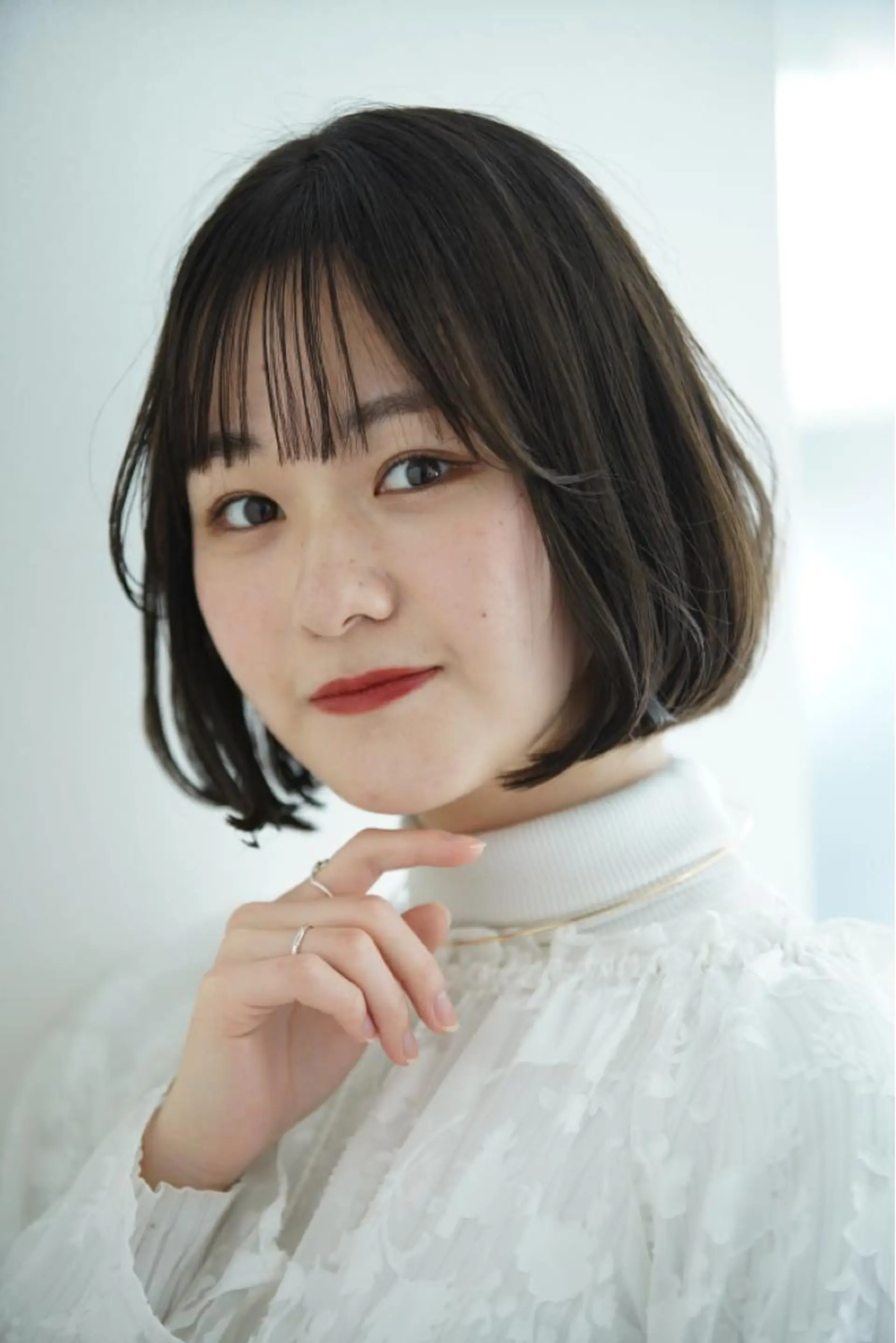 ショート ボブ カット トリートメント 大倉 未波のヘアスタイル