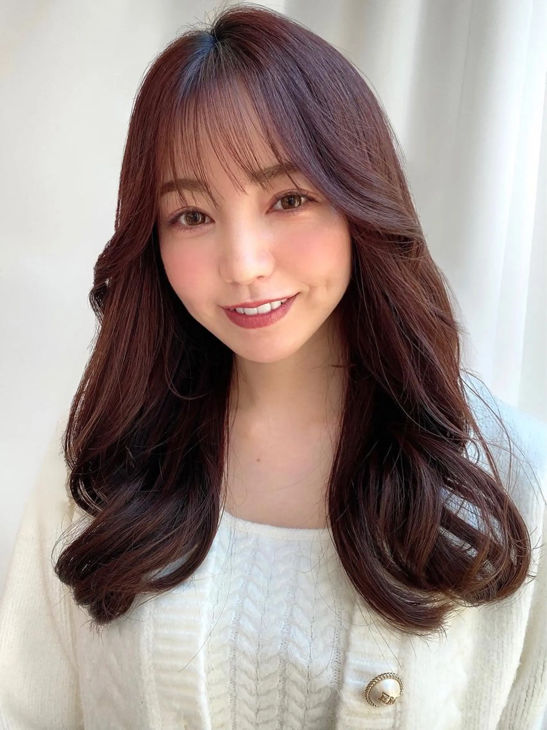 セミロング 韓国風ヘア 韓国ヘア🇰🇷髪質 改善たけるのヘアスタイル