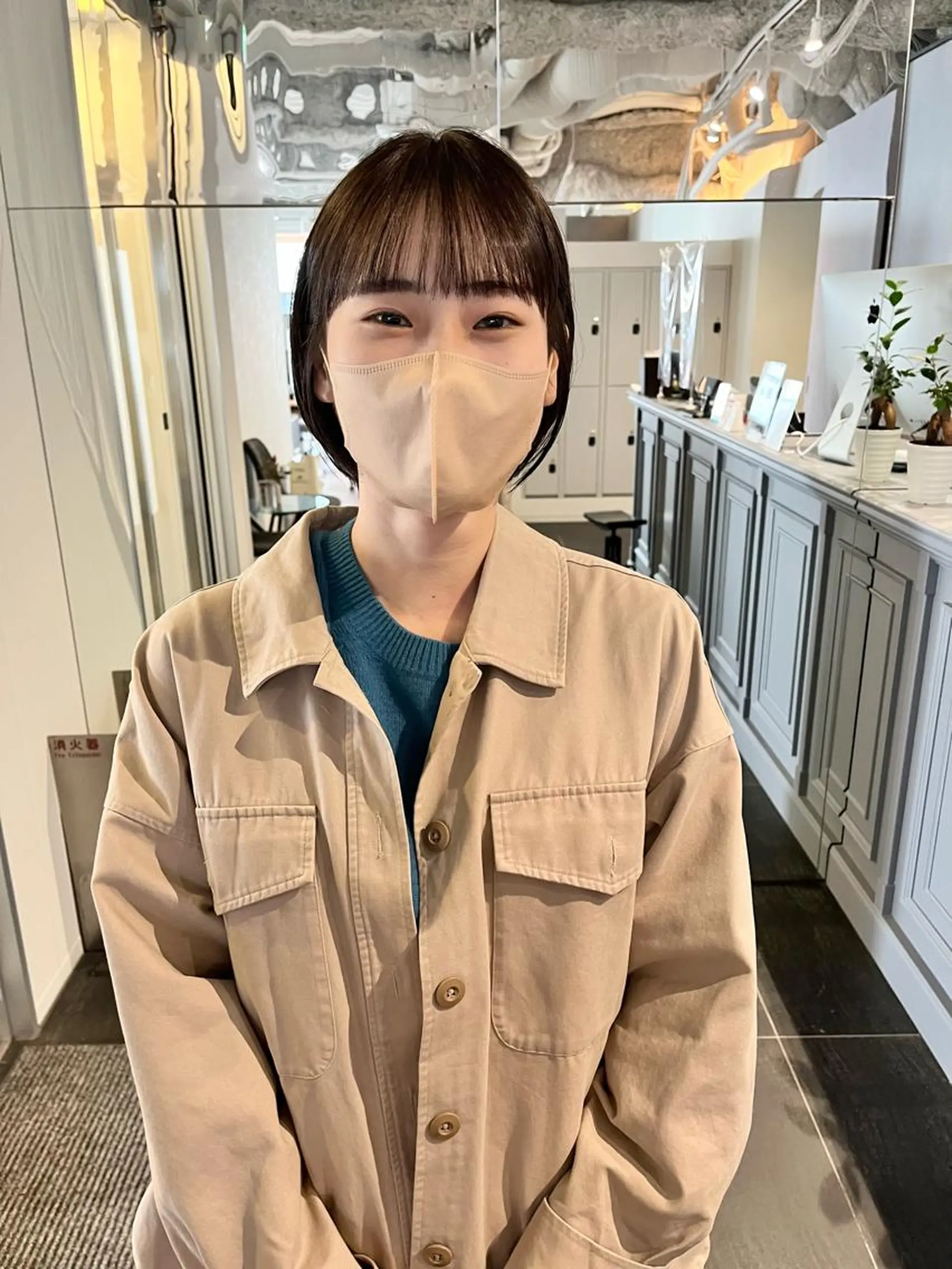 ショート カラー ショートボブ ハンサムショート アッシュ アッシュブラウン ブラウンカラー カット ヘアカラー ショート/パーマ/ カラー/FUKOのヘアスタイル