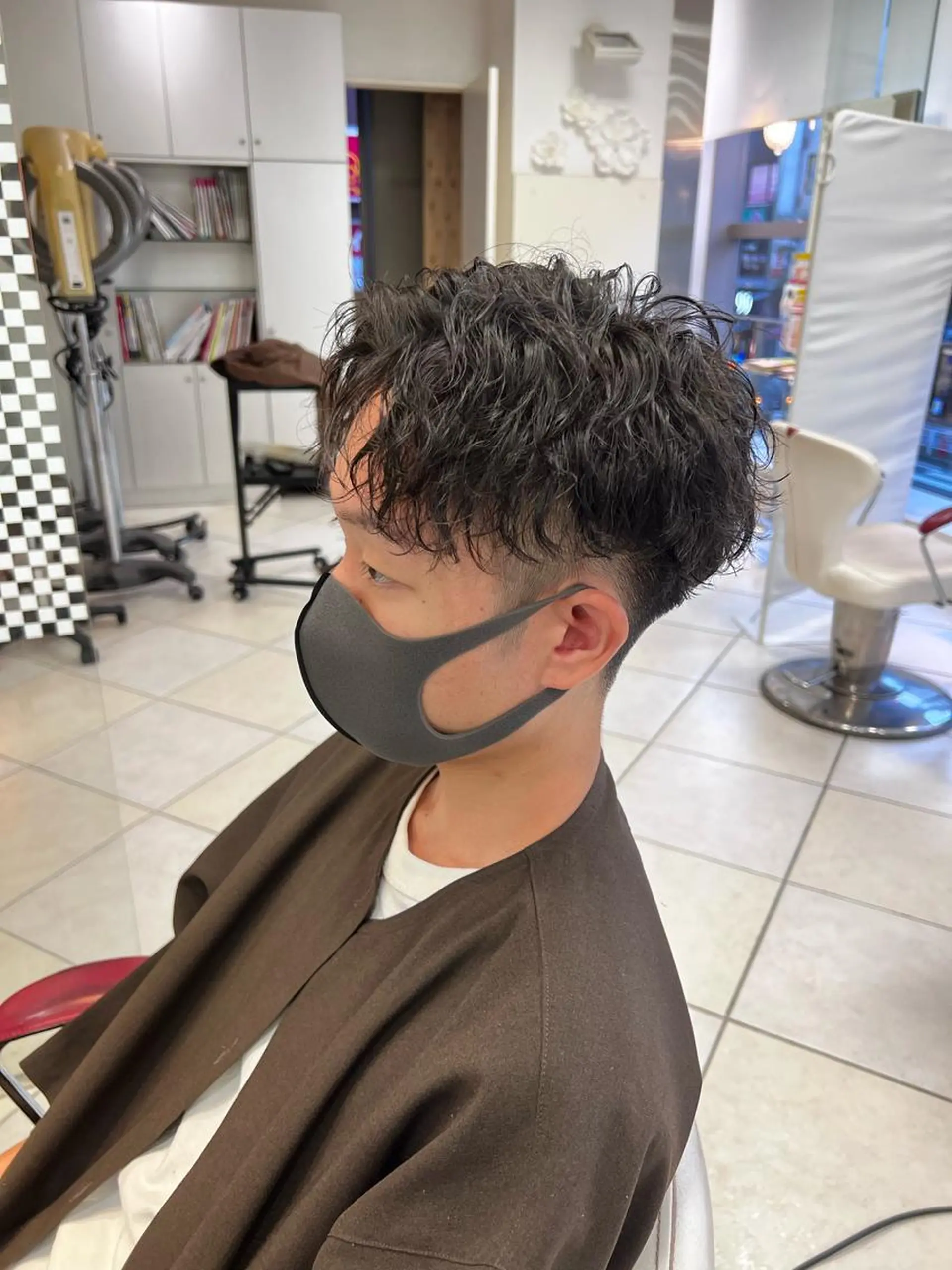 パーマ メンズ カット パーマ トリートメント 髪質改善、パーマ◎ TSUBASAのヘアスタイル