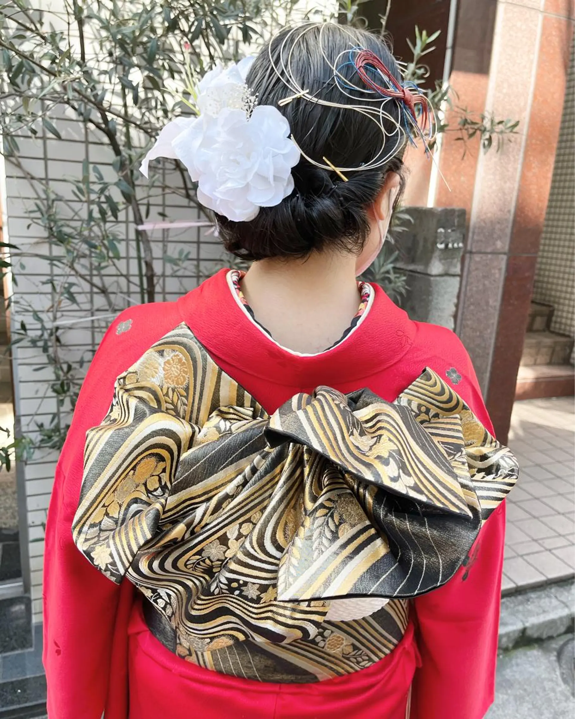 ヘアアレンジ 卒業式のヘアスタイル 髪飾り 🌷ボブ/髪質改善 ストレートのヘアスタイル