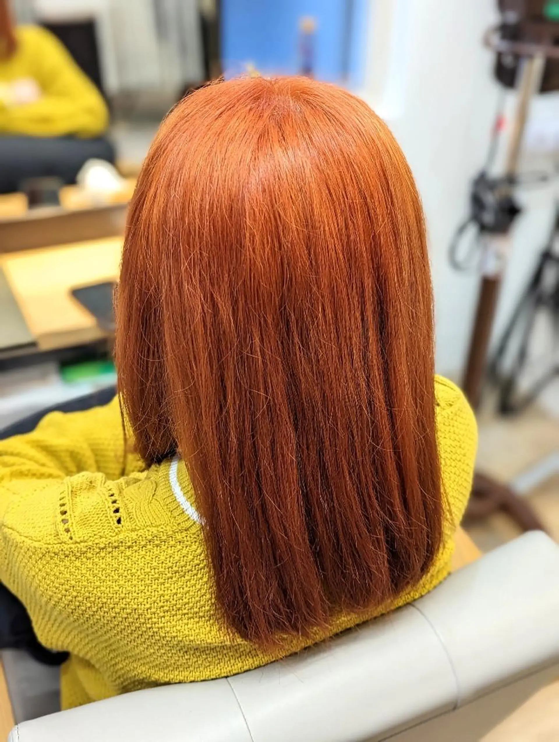 ロング カラー オレンジ トリートメント Kokeshi/美髪 /脱毛/ヘッドスパのヘアスタイル