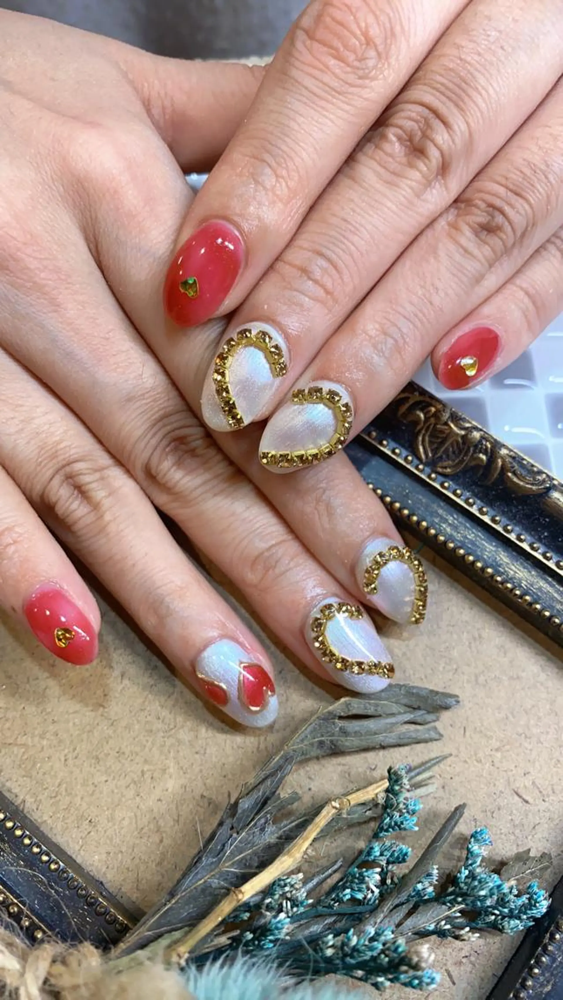 ネイル ハート バレンタイン ♡Nailist yui♡のネイルデザイン