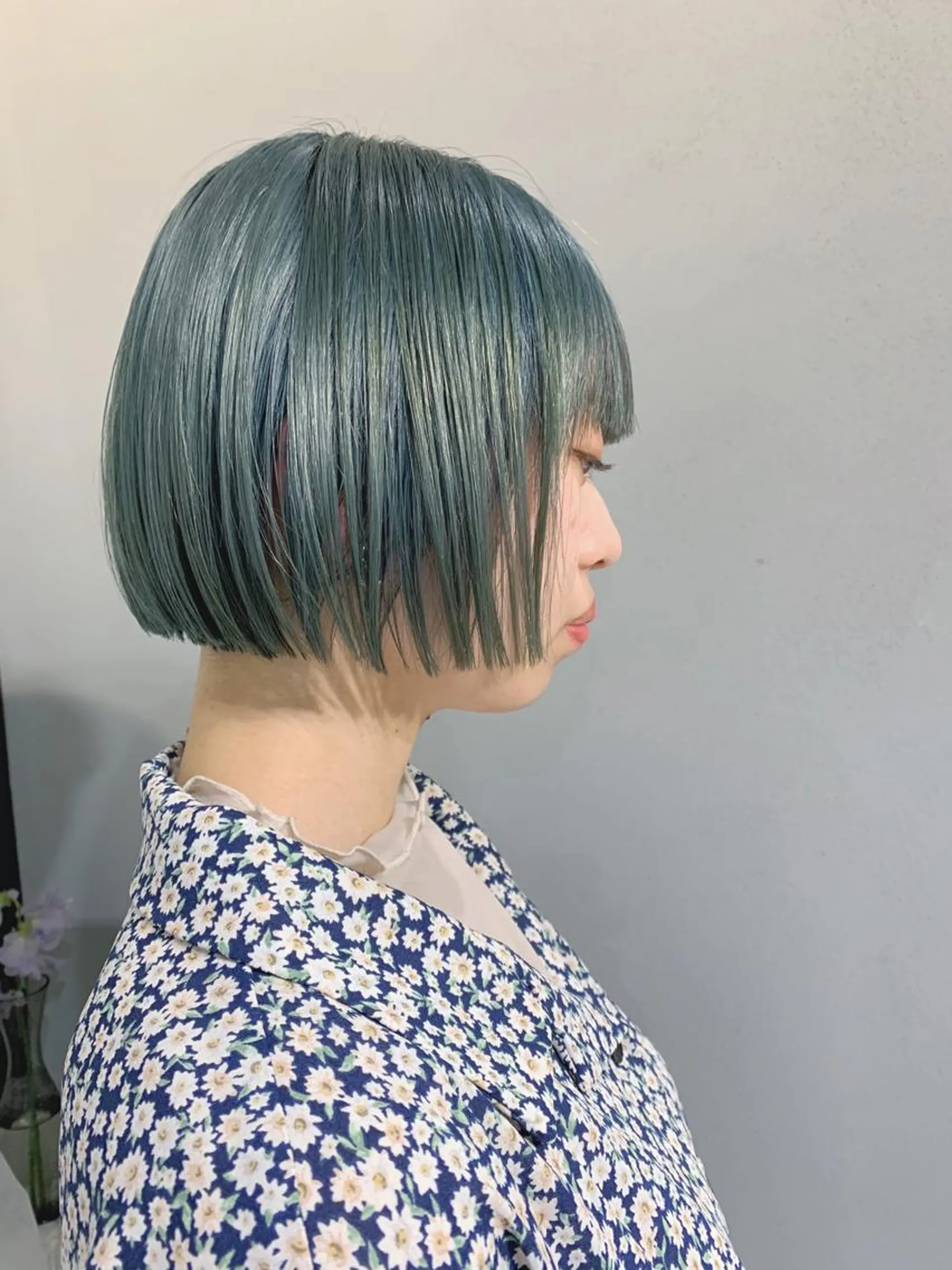 ショート カラー ボブパーマコテ巻き風 パーマNo1深江秀平のヘアスタイル