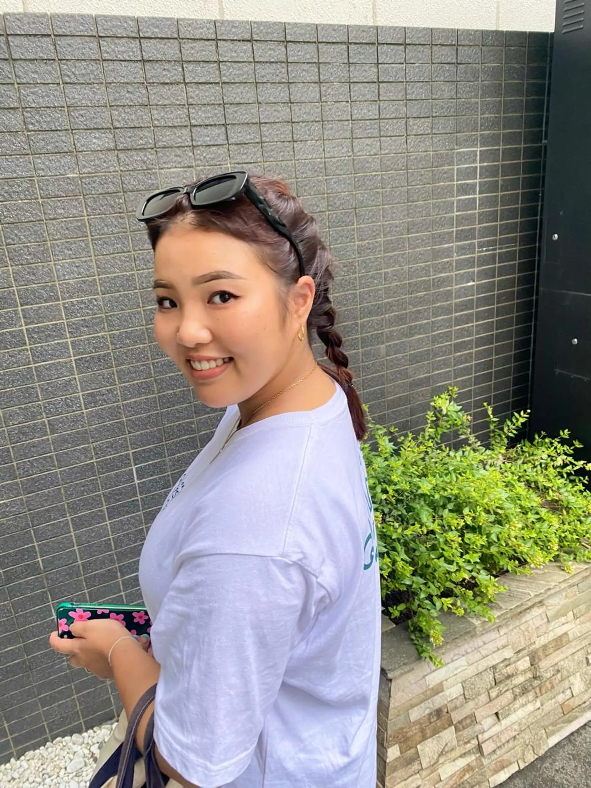 セミロング 髪と音処　マトぺ所属・デザインカラー/ボブ ブリーチカラー/ユリのヘアスタイル