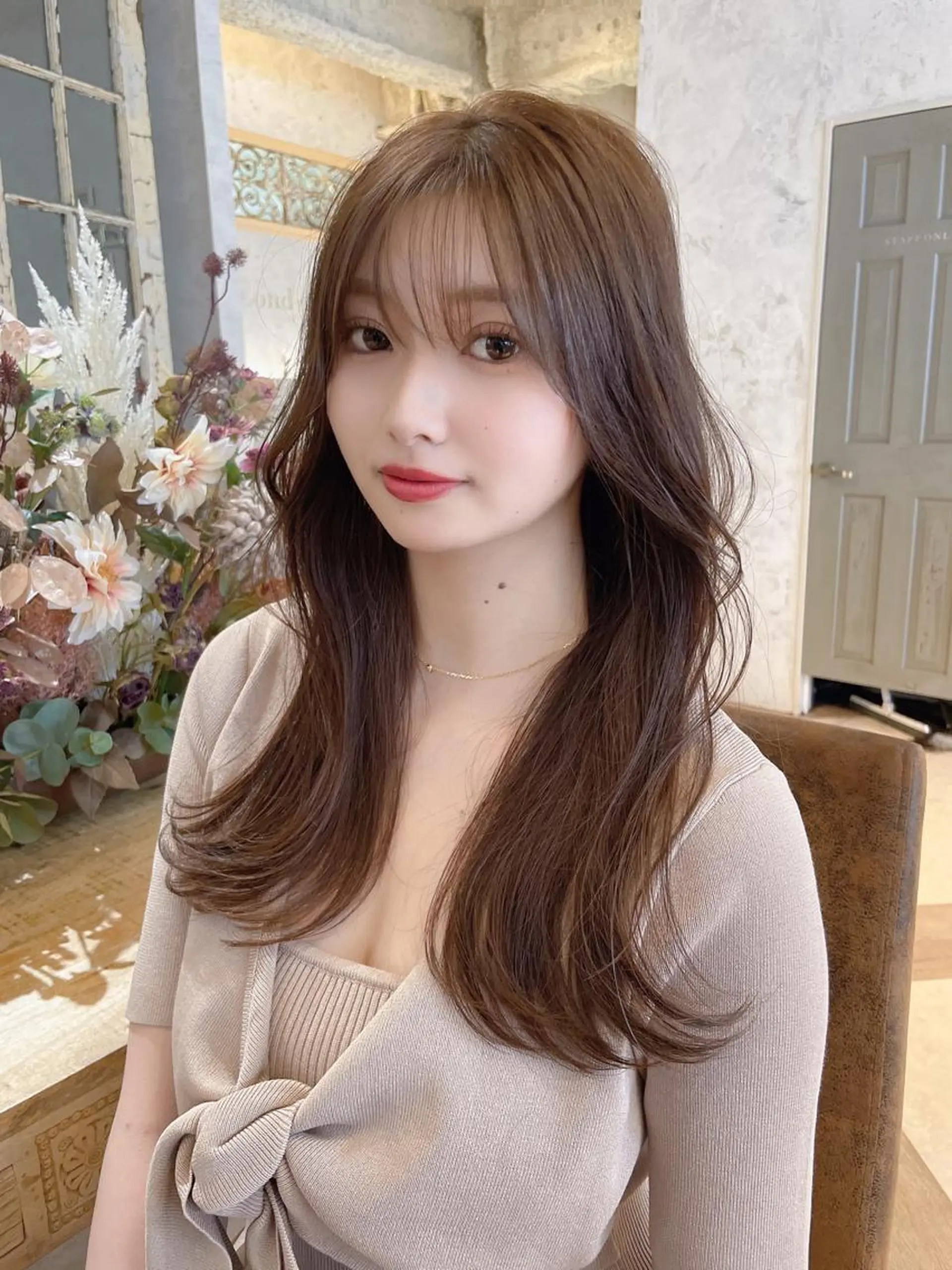 ロング カラー バレイヤージュ ブリーチ ケアブリーチ ダブルカラー ハイライトカラー 美髪/カラー 美容院🌈渡辺隼也のヘアスタイル