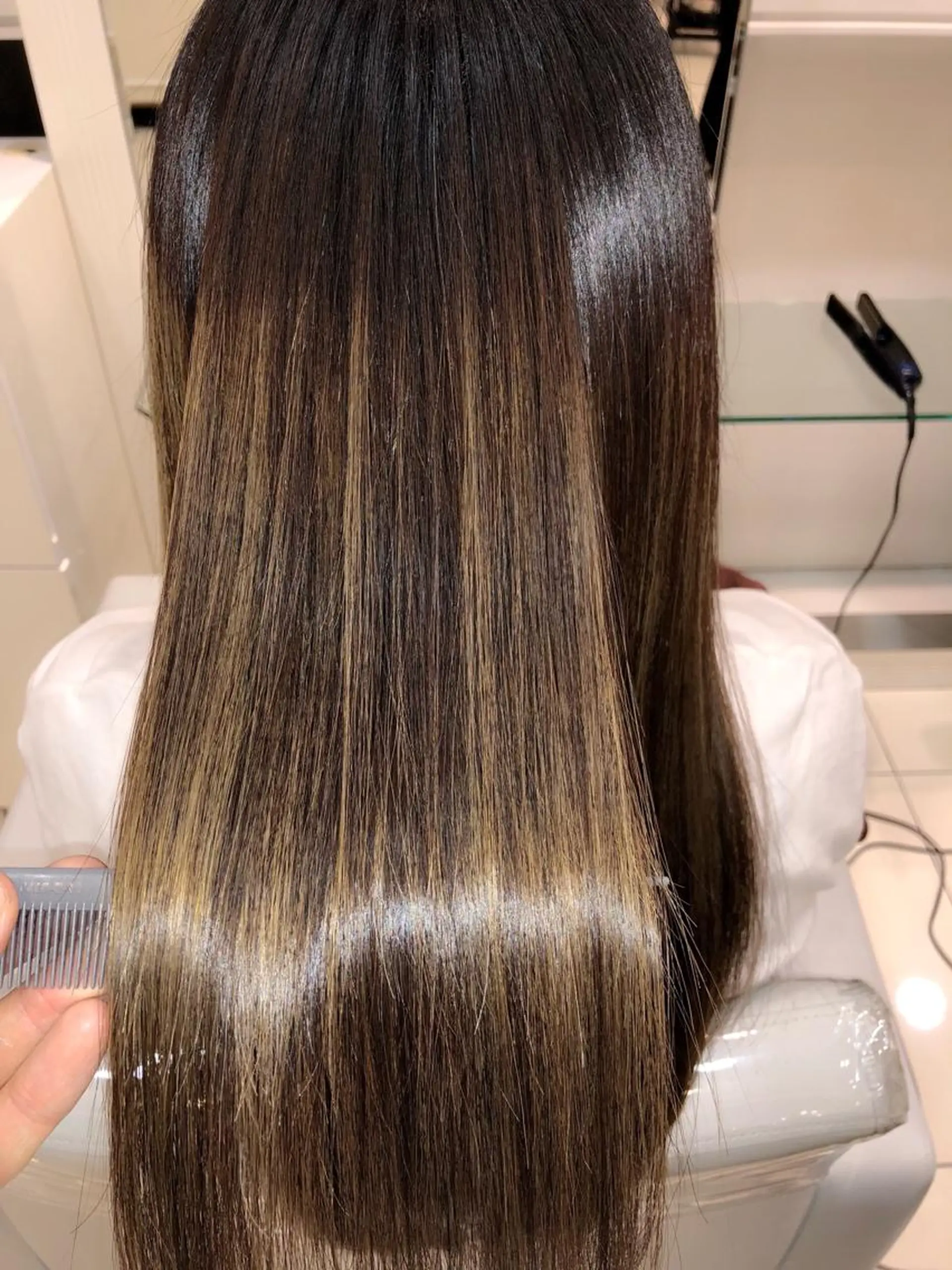 ロング パーマ 縮毛矯正 カット ヘアカラー トリートメント 縮毛矯正/髪質改善 /ブリーチ/東陽町✨のヘアスタイル