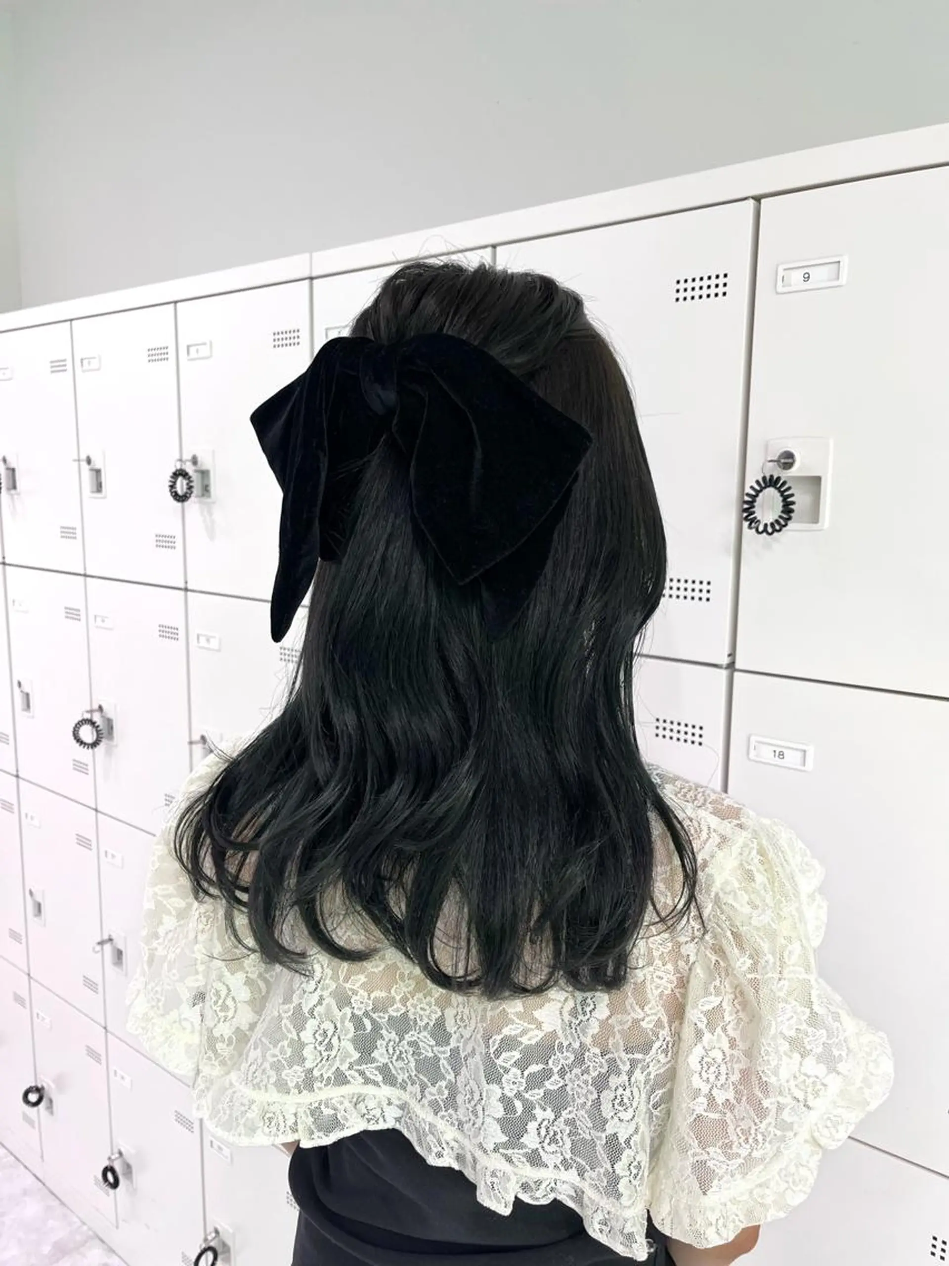 セミロング ヘアカラー トリートメント ヘアセット RIKO👼🏻💓 韓国ガーリーのヘアスタイル