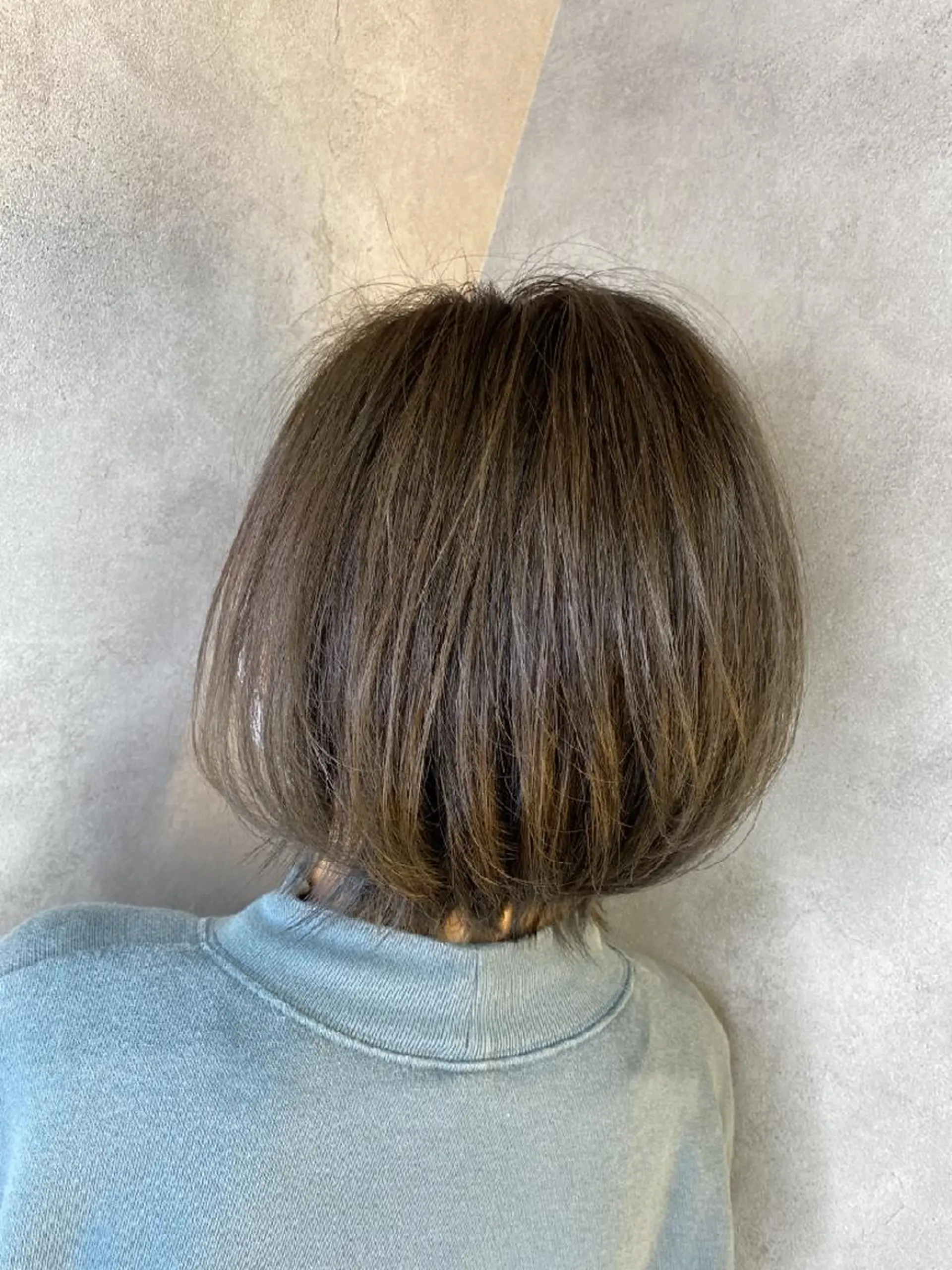 ショート カラー アッシュ バレイヤージュ ダブルカラー ハイライトカラー 外国人風カラー カット RIENS♡xrea 山本優舞のヘアスタイル