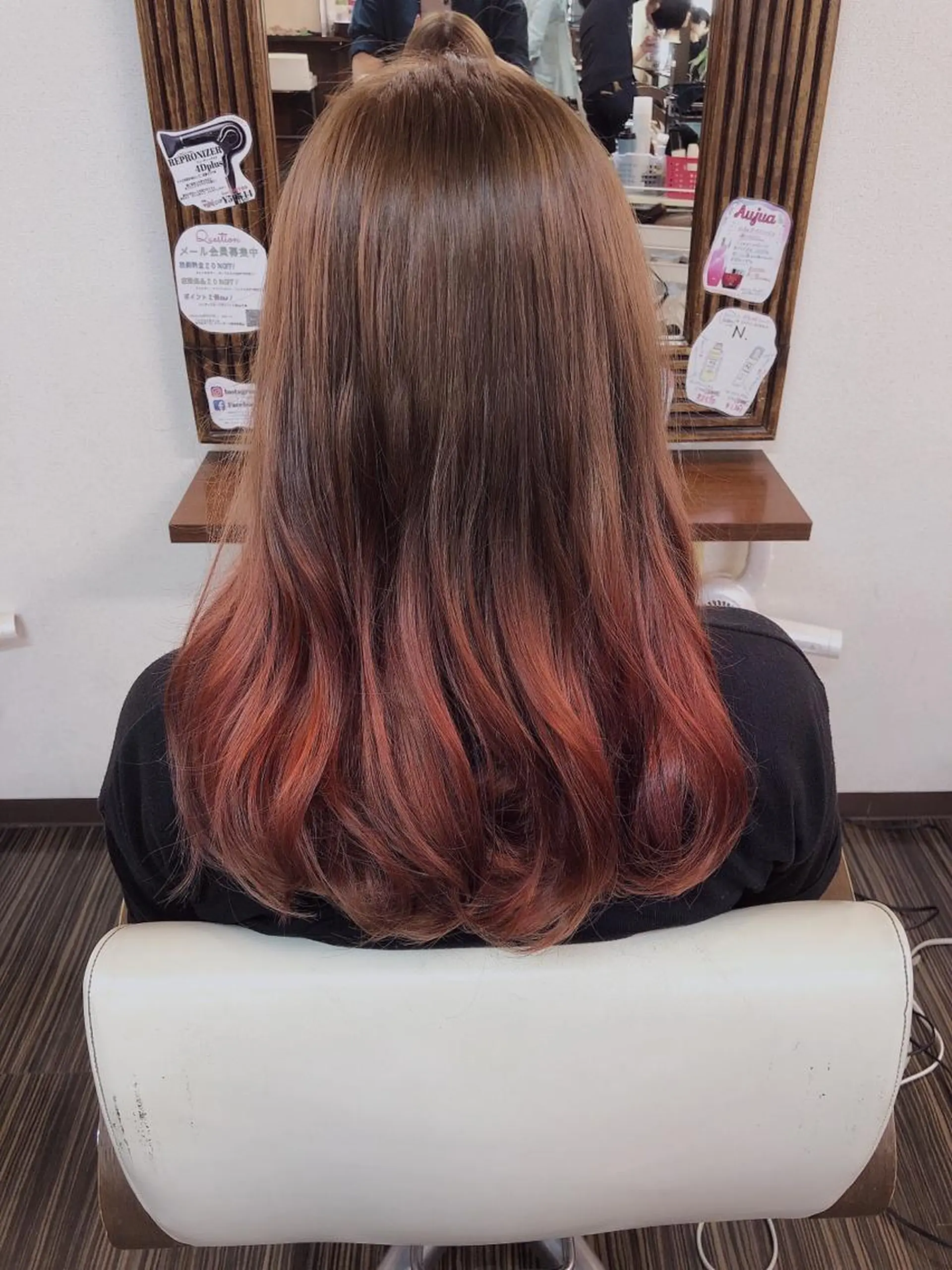 ロング カラー ヘアカラー トリートメント 加藤 瑠美のヘアスタイル