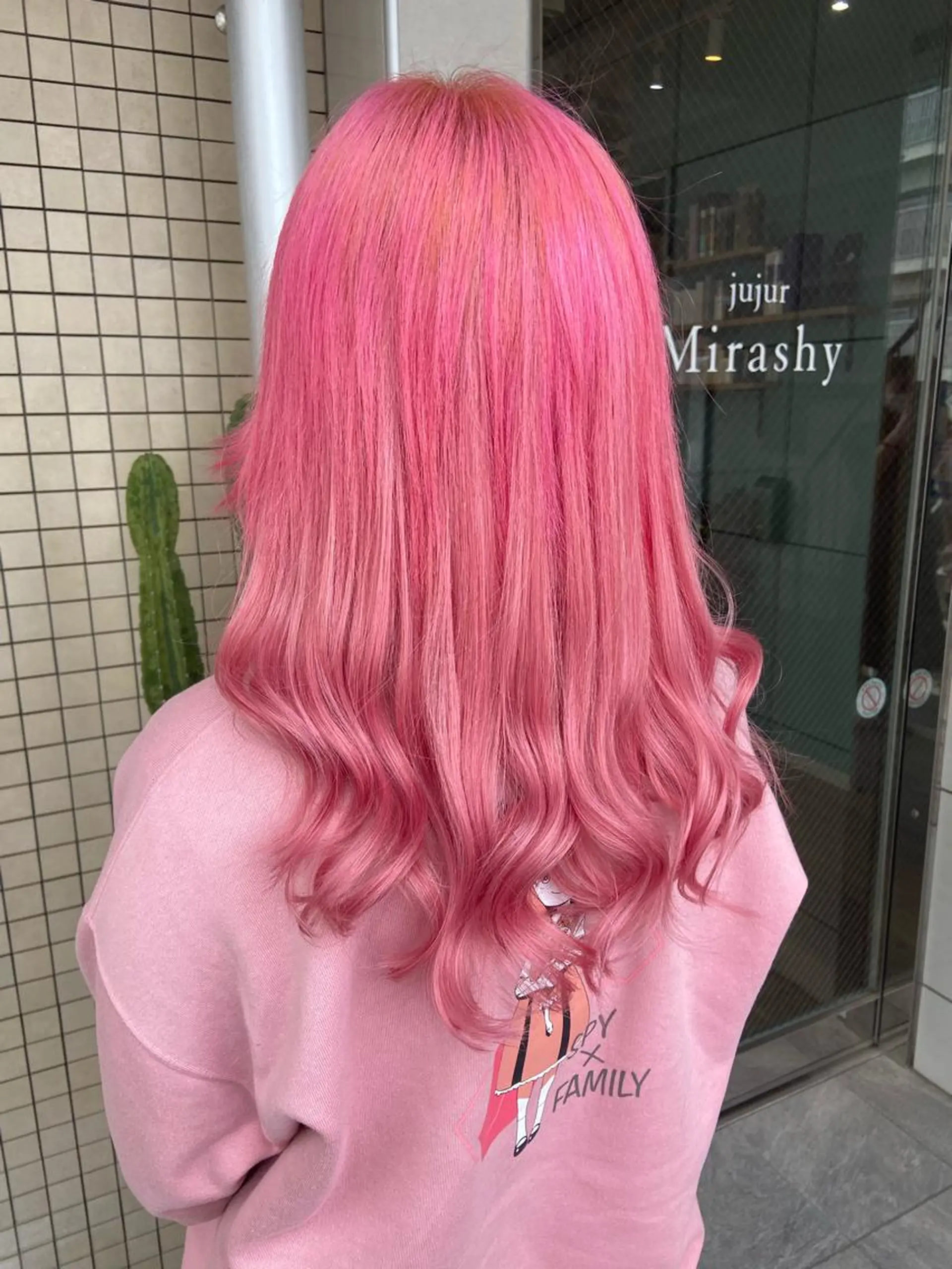 セミロング カラー プルエクステ エクステ ヘアカラー エクステ 🧸プルエクステ❤︎ ネイルKAO🧸のヘアスタイル