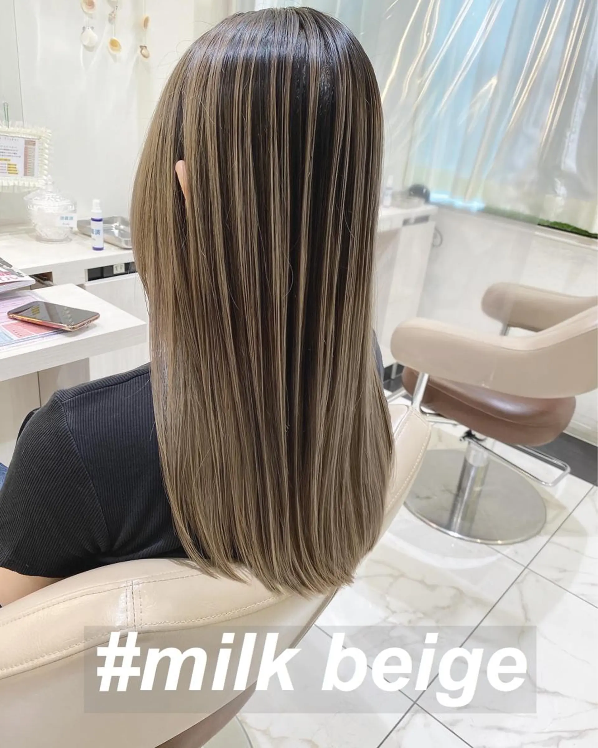 ロング カラー バレイヤージュ 髪質改善 レイヤーカット カット ヘアカラー トリートメント 山崎俊輔/髪質改善 /バレイヤージュのヘアスタイル