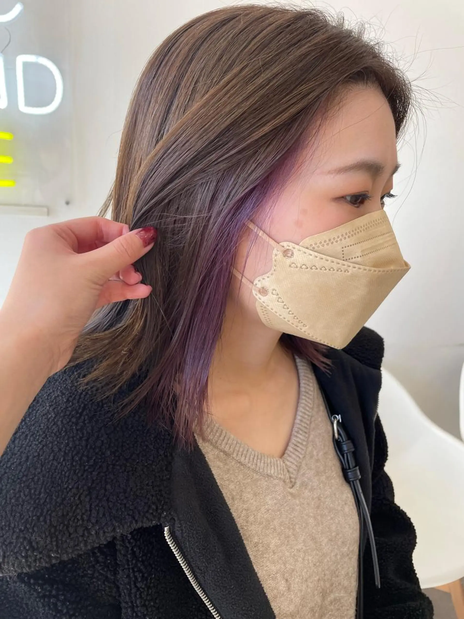 ミディアム カット ヘアカラー トリートメント SUNC🍀大熊 花奈絵🍀のヘアスタイル