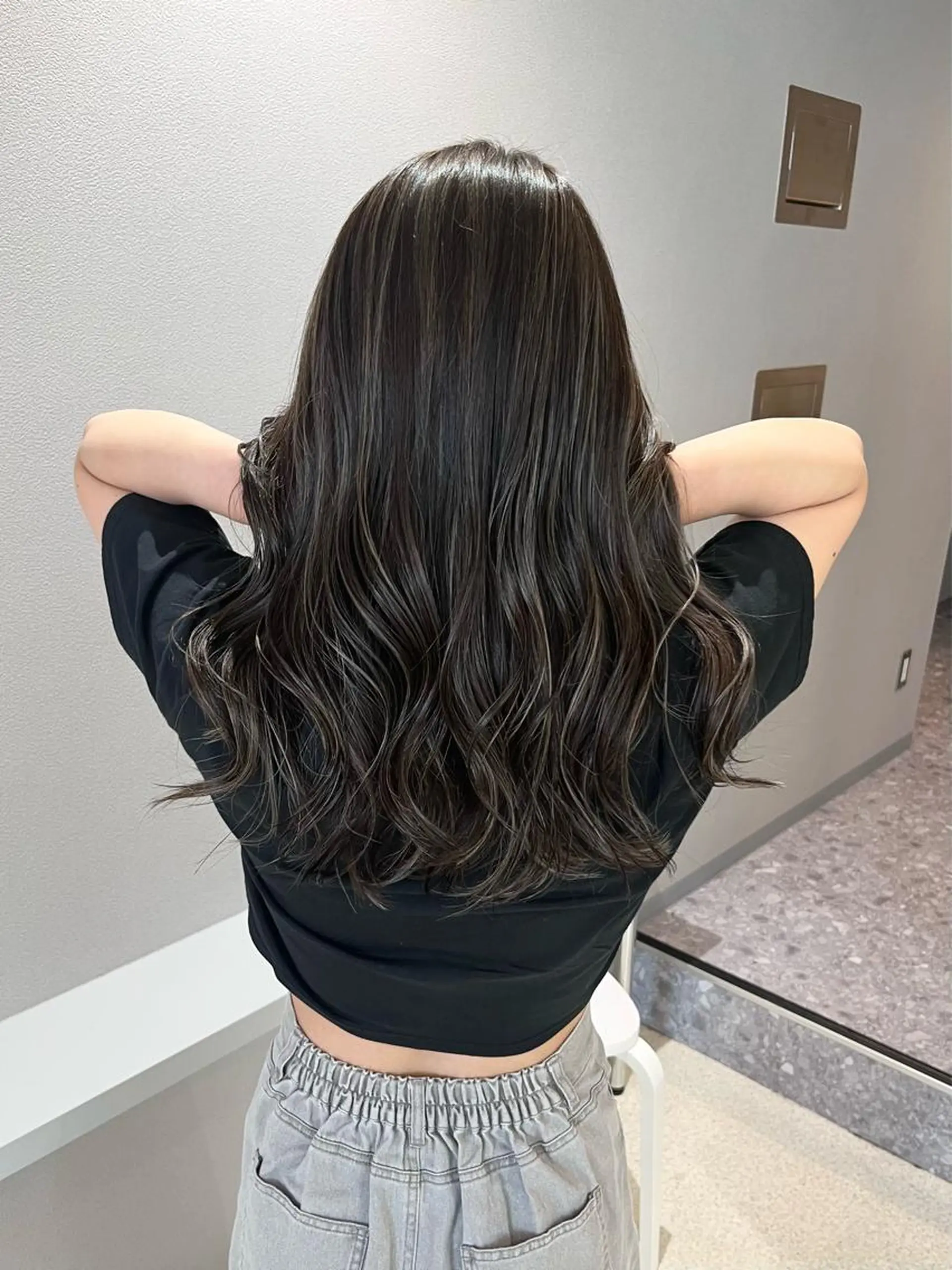 ロング カラー ハイライトカラー ハイライト KANA🎀韓国 🇰🇷ハイライトのヘアスタイル