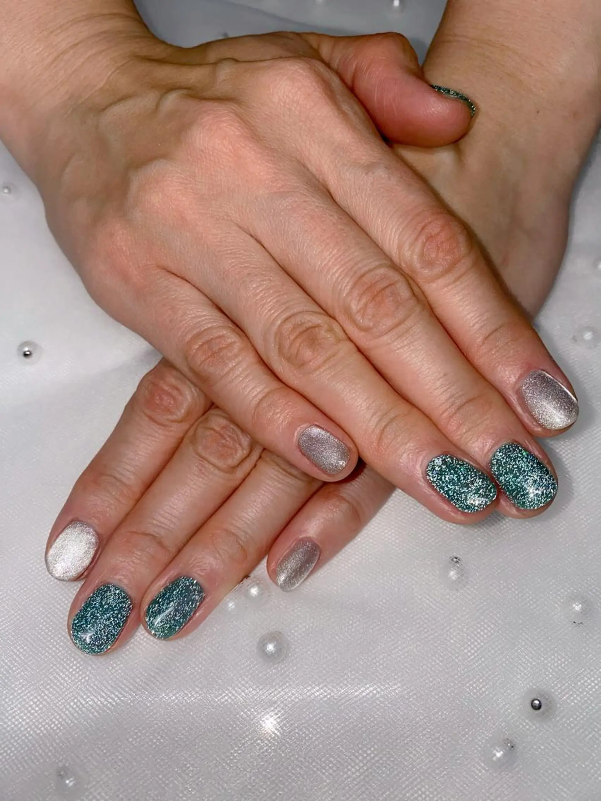 ネイル フラッシュネイル マグネットネイル Jasmine nailsalon所属・ジャスミン ネイルサロンのネイルデザイン