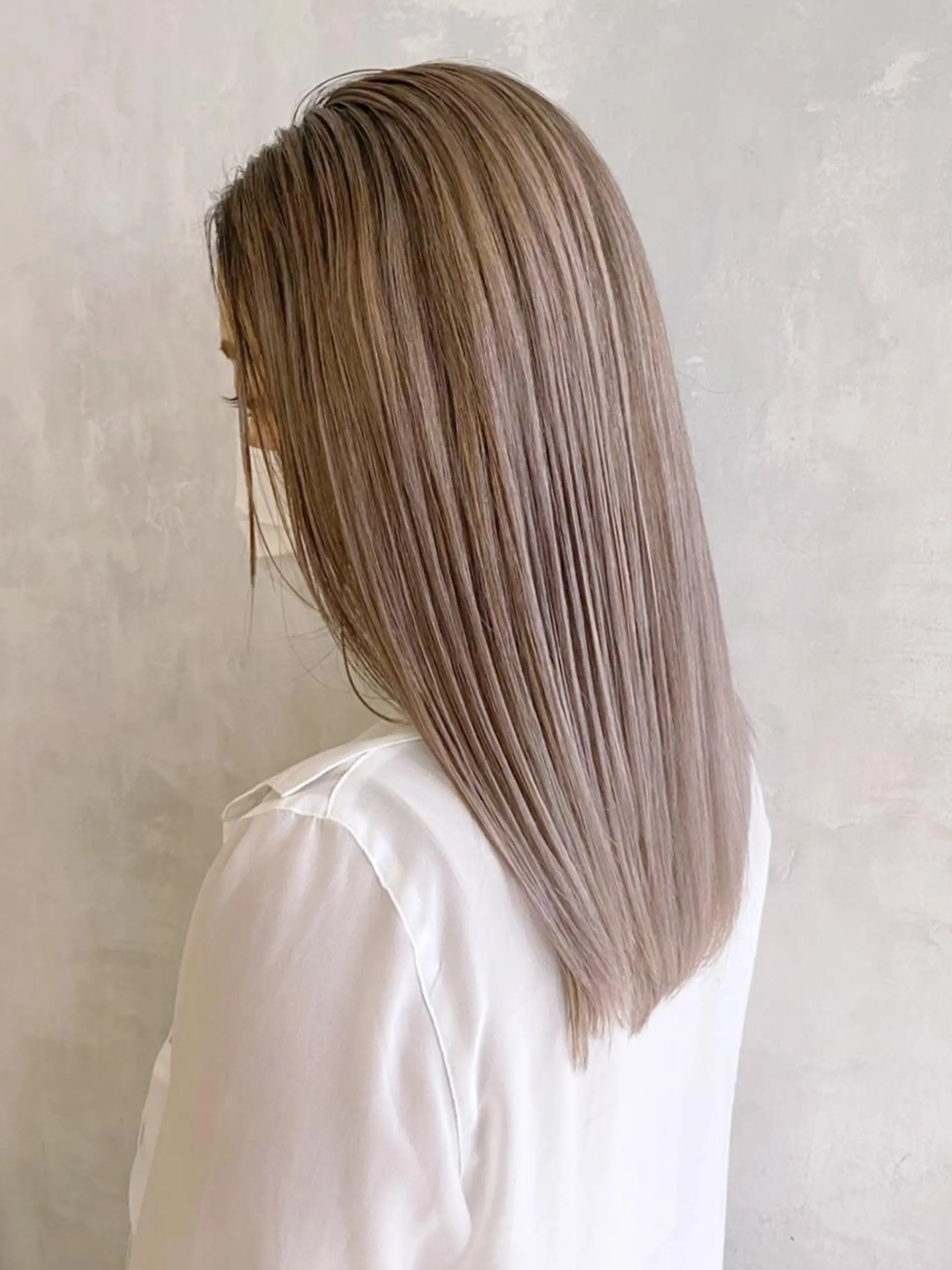 ミディアム カラー パーマ ヘアアレンジ ITbyALBUM 藤沢店のヘアスタイル