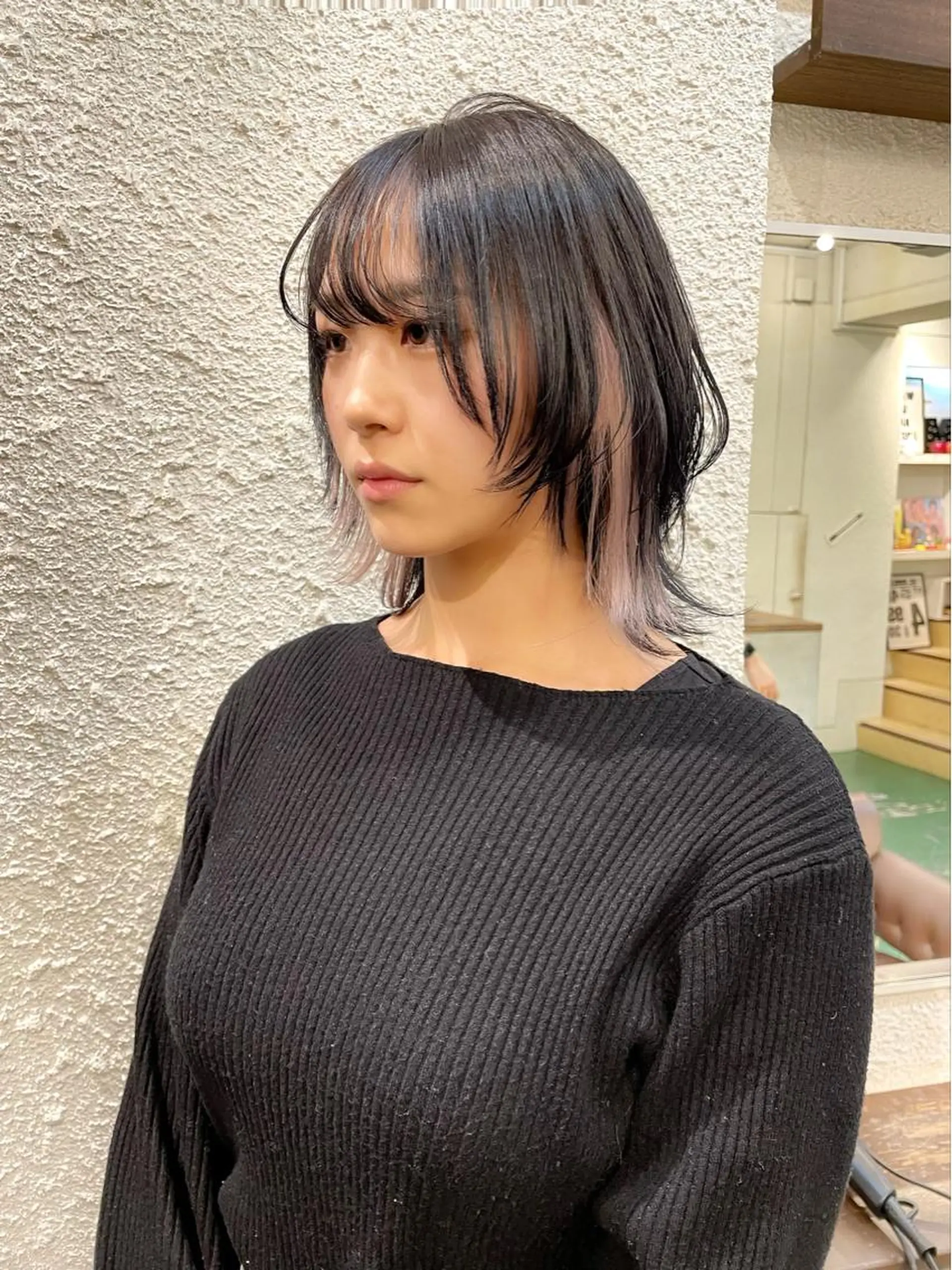ミディアム カラー ヘアアレンジ ベージュカラー ホワイトベージュ ウルフカット カット ヘアカラー トリートメント ヘッドスパ ヘアセット 〽️magico/ ウルフDaiki〽️のヘアスタイル