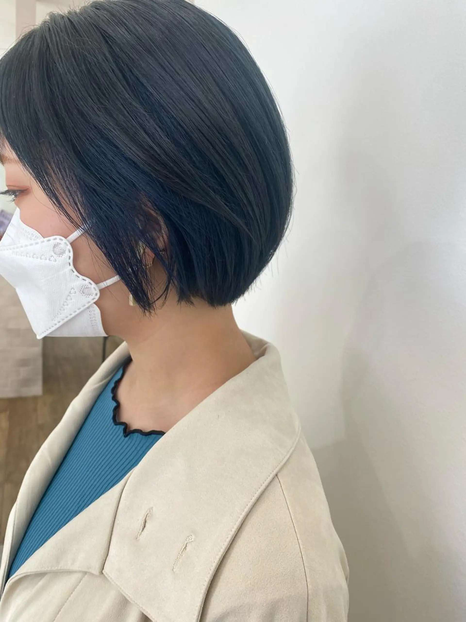 ショート カラー ネイビーカラー 杉原 まゆこのヘアスタイル