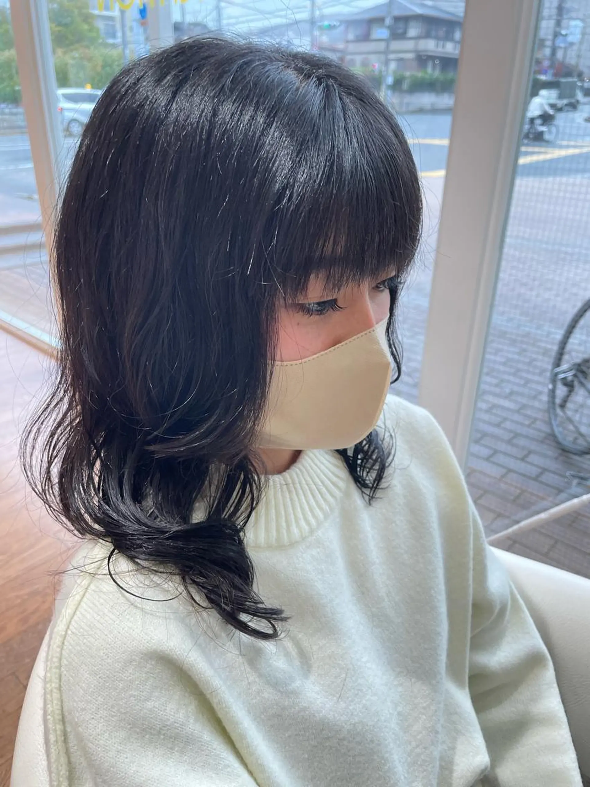 ミディアム パーマ ミディアムパーマ Canon/ インナーカラー/四条のヘアスタイル