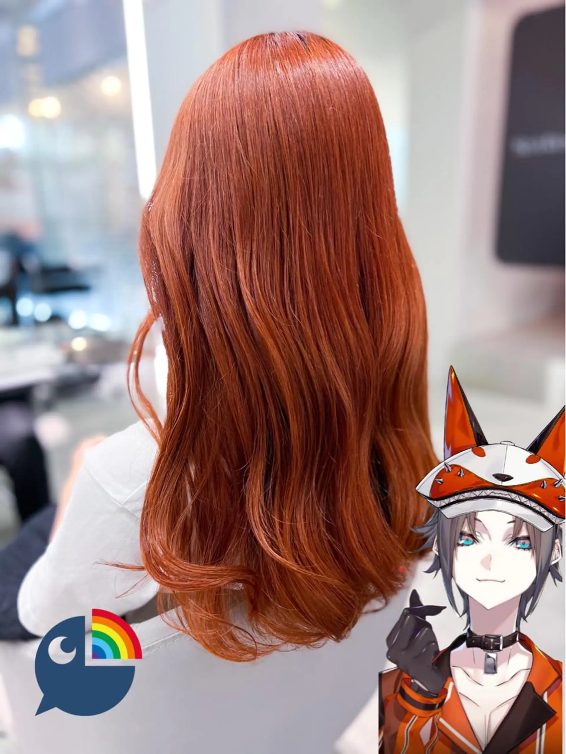 ロング カラー GEM lit所属・メ イのヘアスタイル