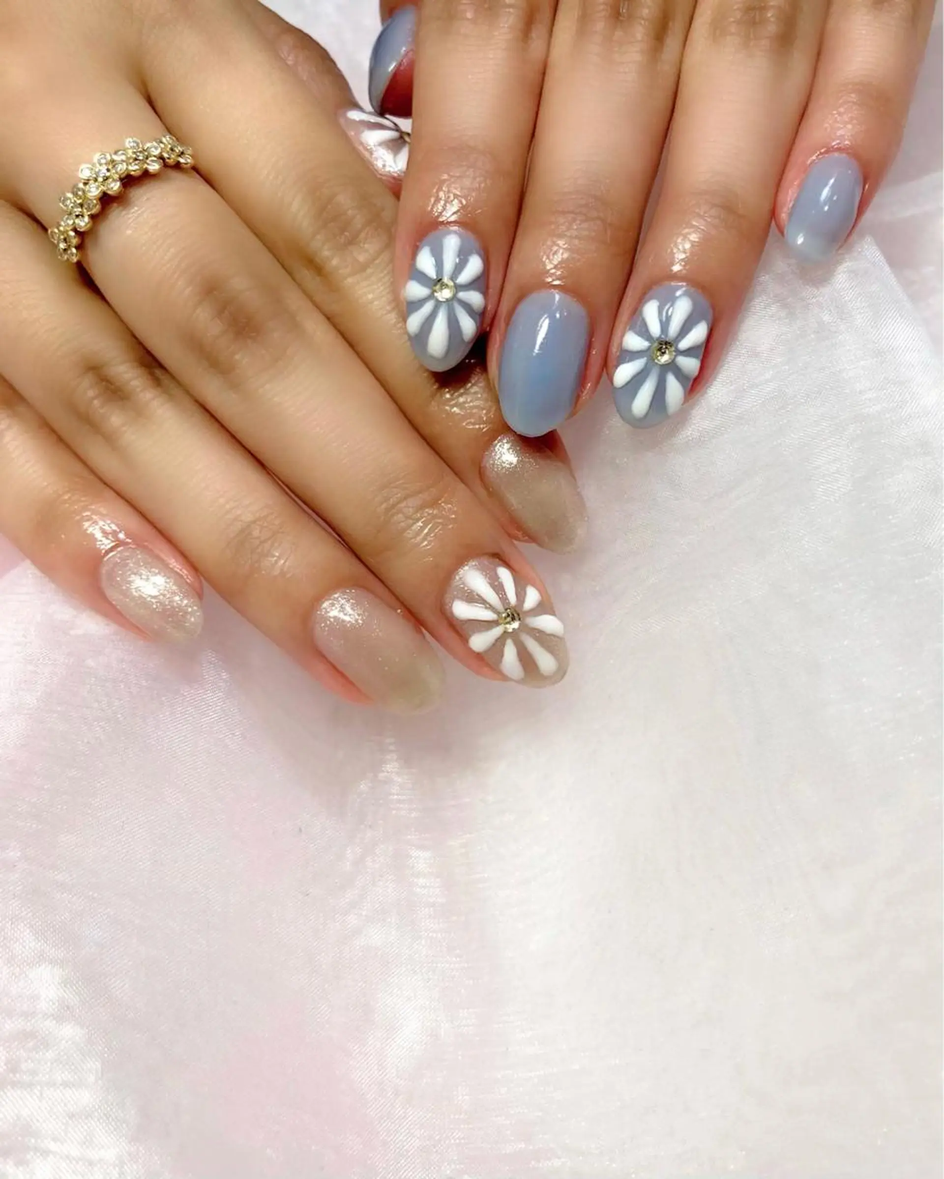 ネイル フラワーネイル ぷっくりネイル 梅津 郁美のネイルデザイン