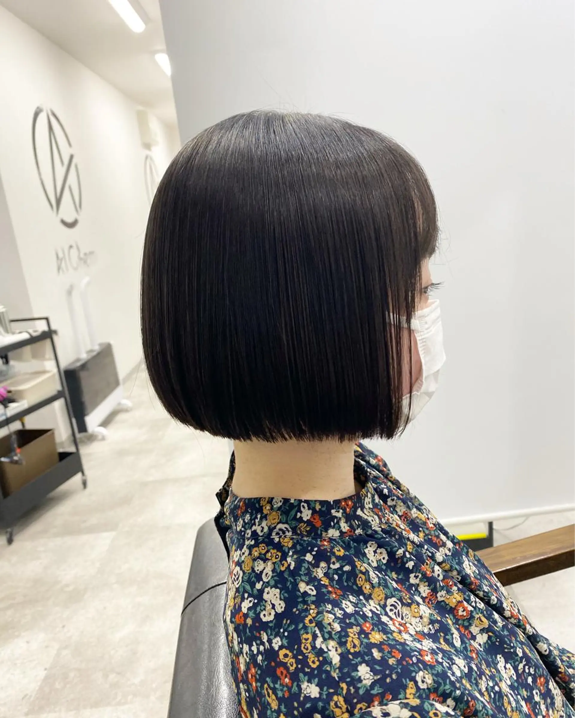 ミディアム 切りっぱなしボブ ボブ カット パーソナルカラー診断 ホワイトカラー美座尊のその他イメージ