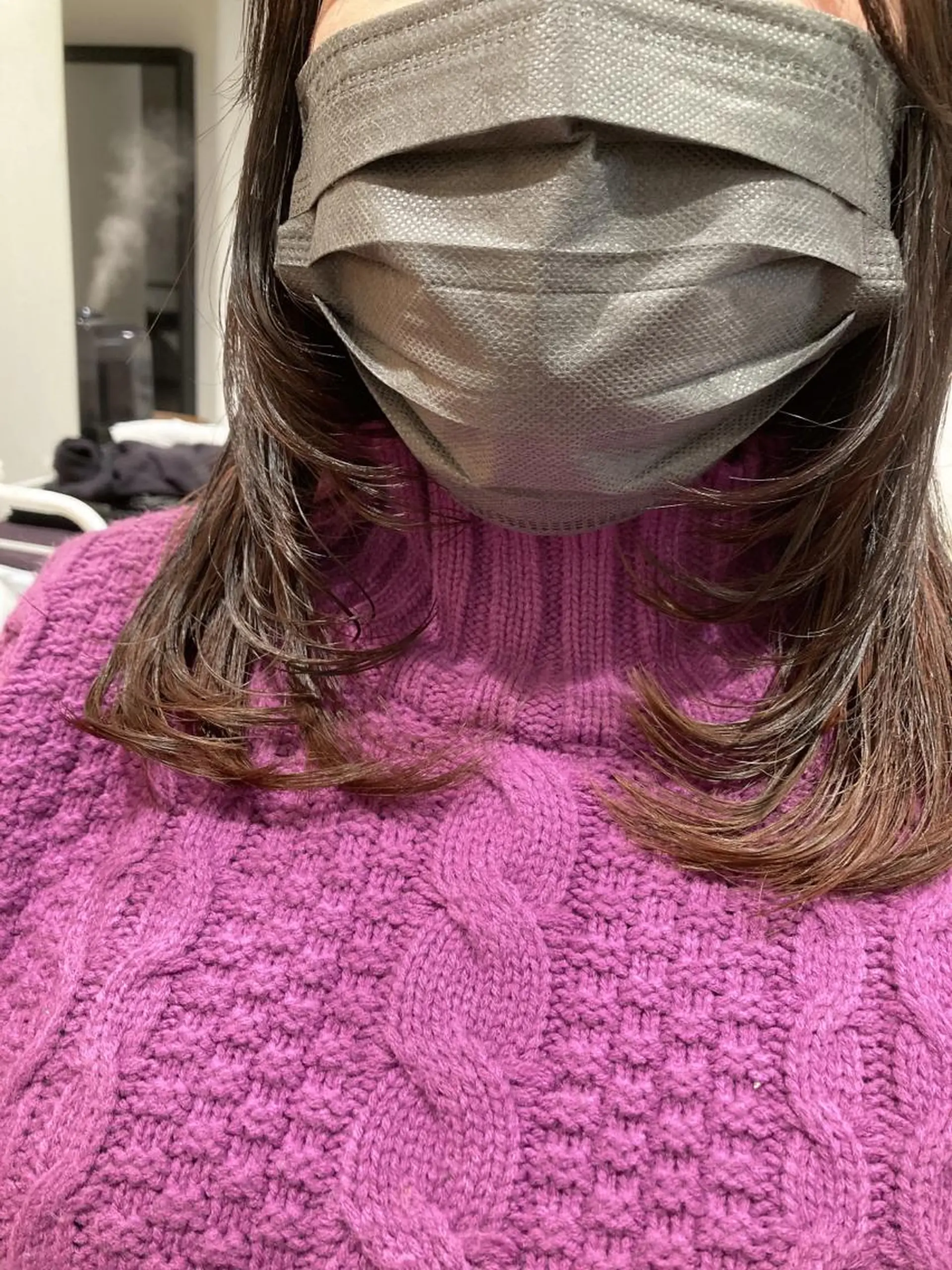 セミロング 顔まわりレイヤー 顔周りカット レイヤーカット GO TODAY  SHAIRE  SALON   渋谷モディ所属・スキバサミを使わない カット🌼唯🌼のヘアスタイル