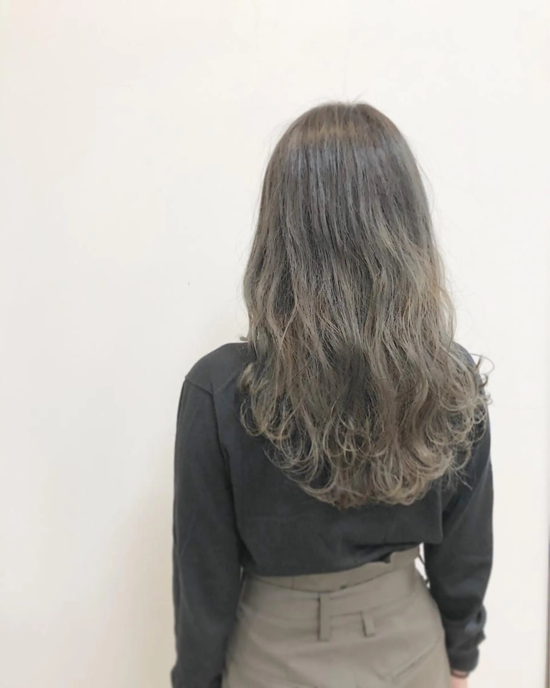 セミロング レイヤー×縮毛矯正 深見 拓のヘアスタイル