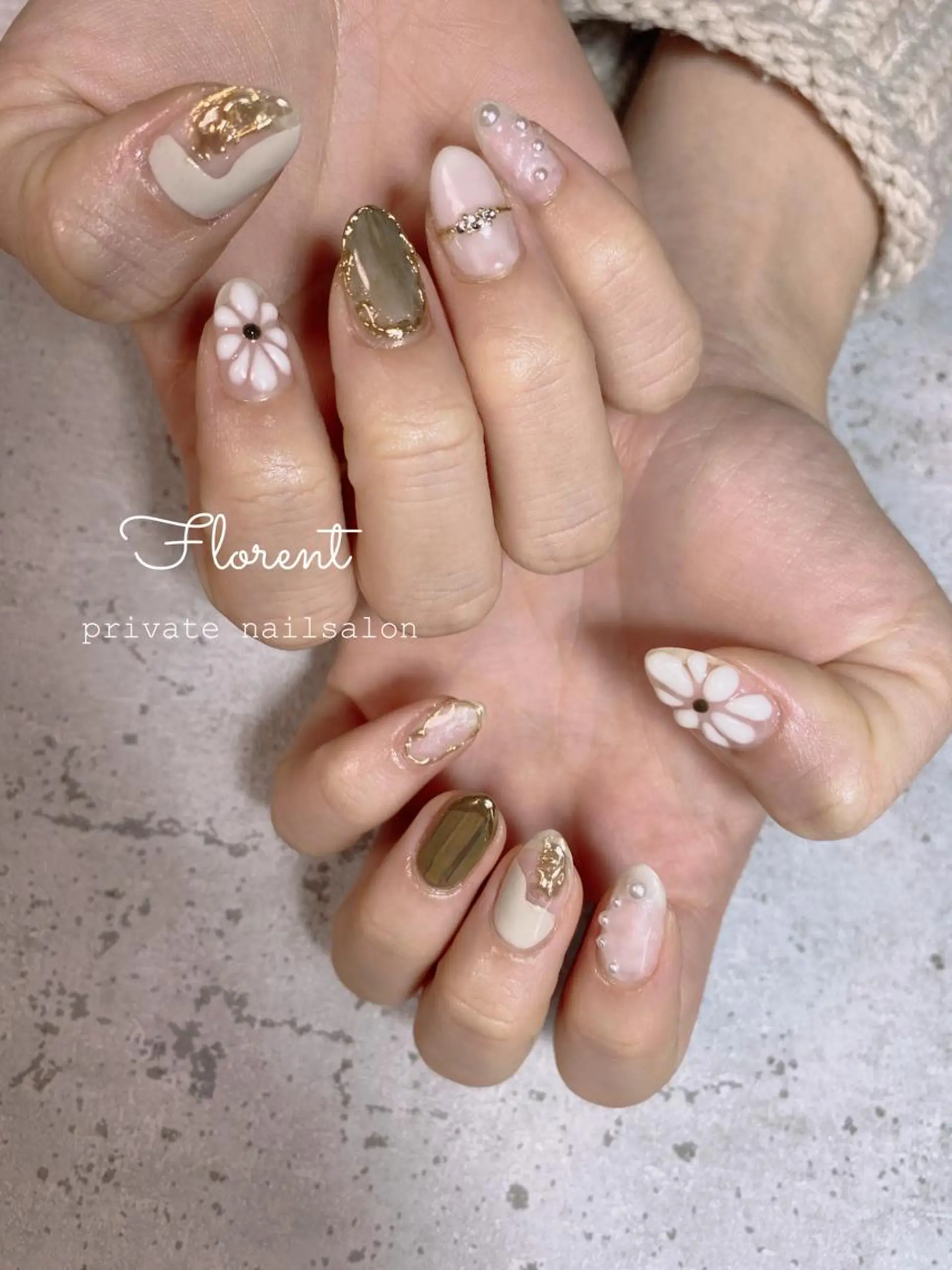 ネイル ハンドネイル florent nailのネイルデザイン