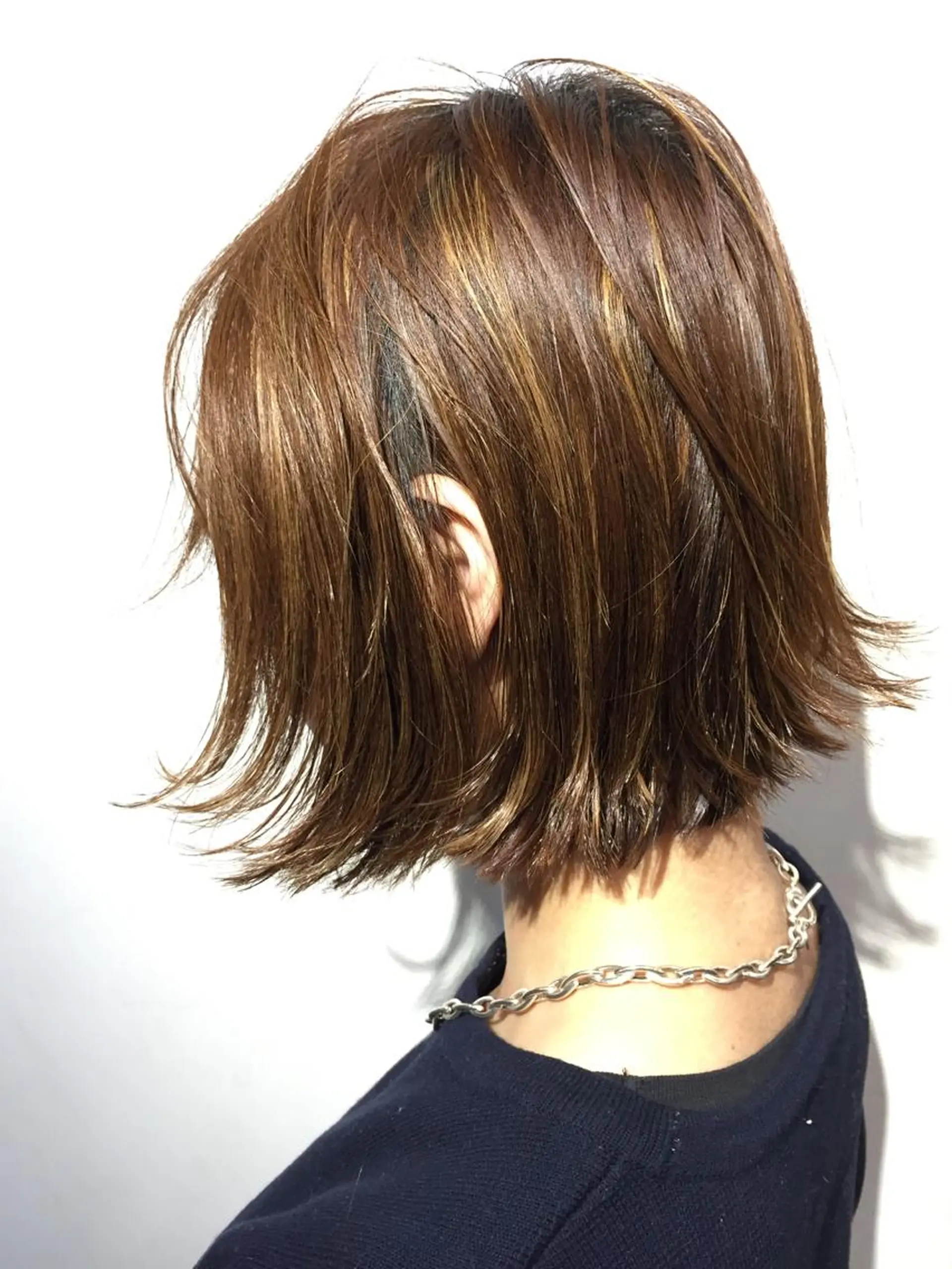 ミディアム カラー パーマ ヘアアレンジ 高橋 隆一のヘアスタイル