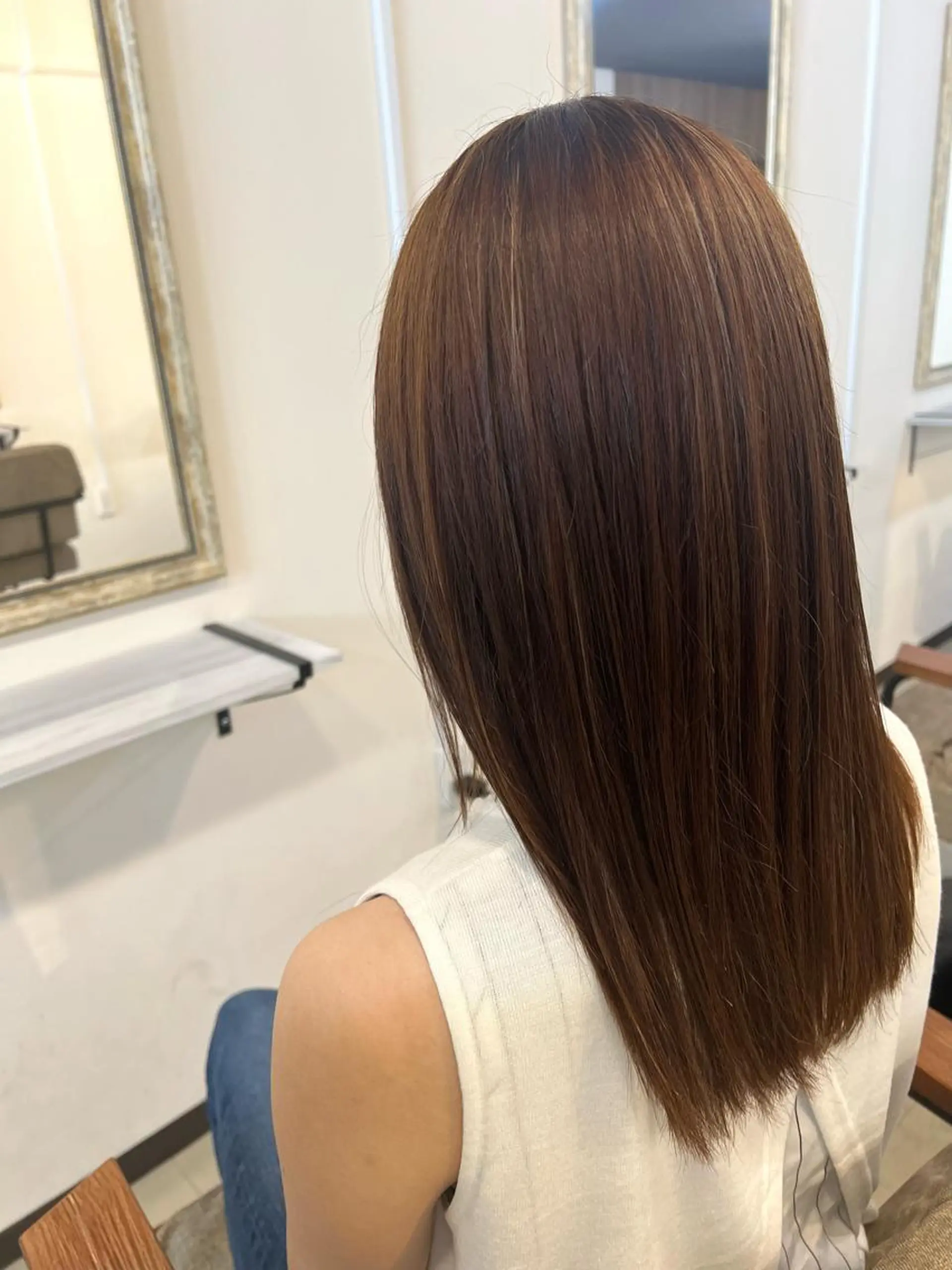 セミロング ヘアカラー Sherry/R 三川町 ayakaのヘアスタイル