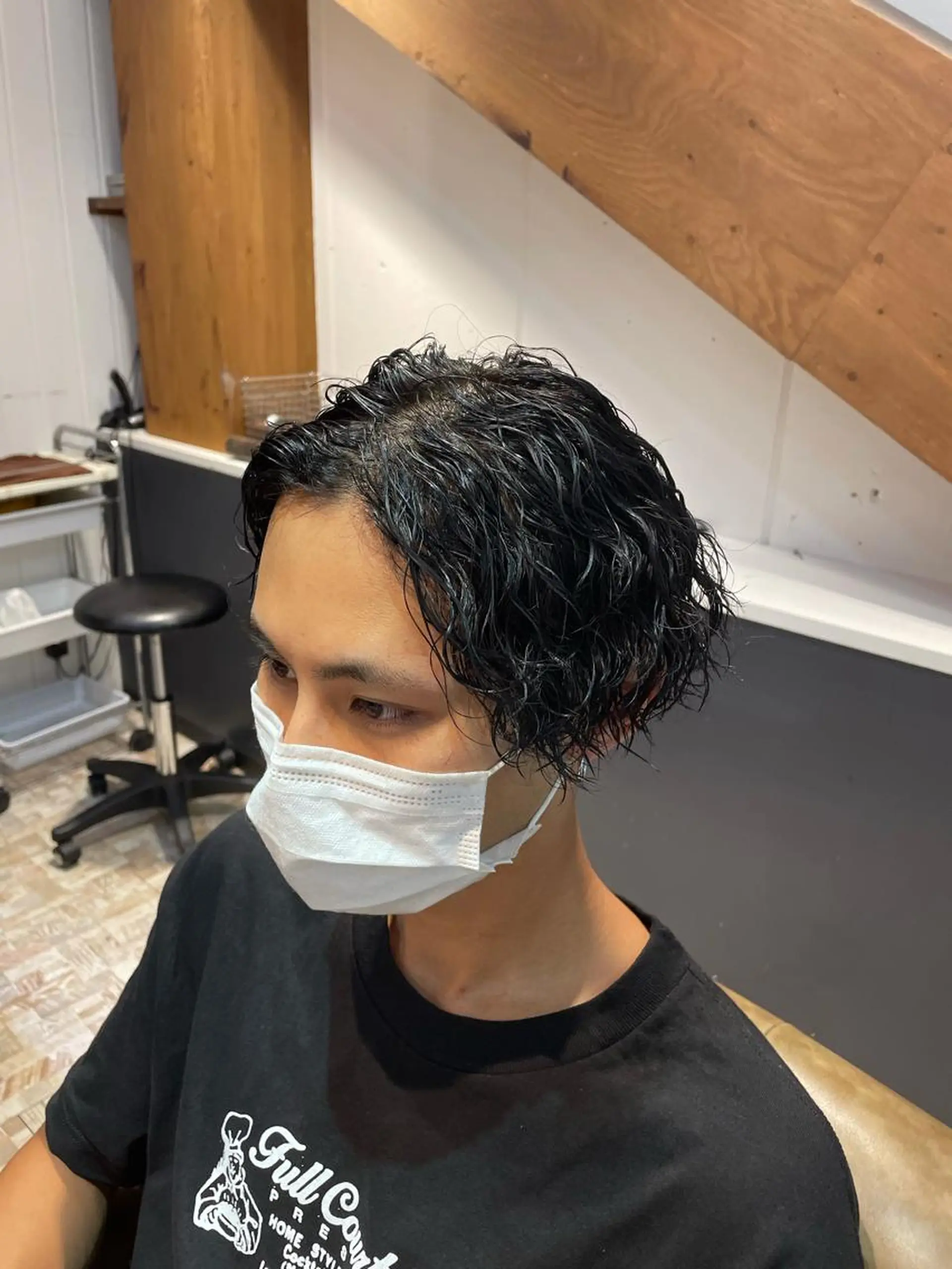 ショート パーマ メンズ Hair salon Wisteria所属・石田 伸幸のヘアスタイル