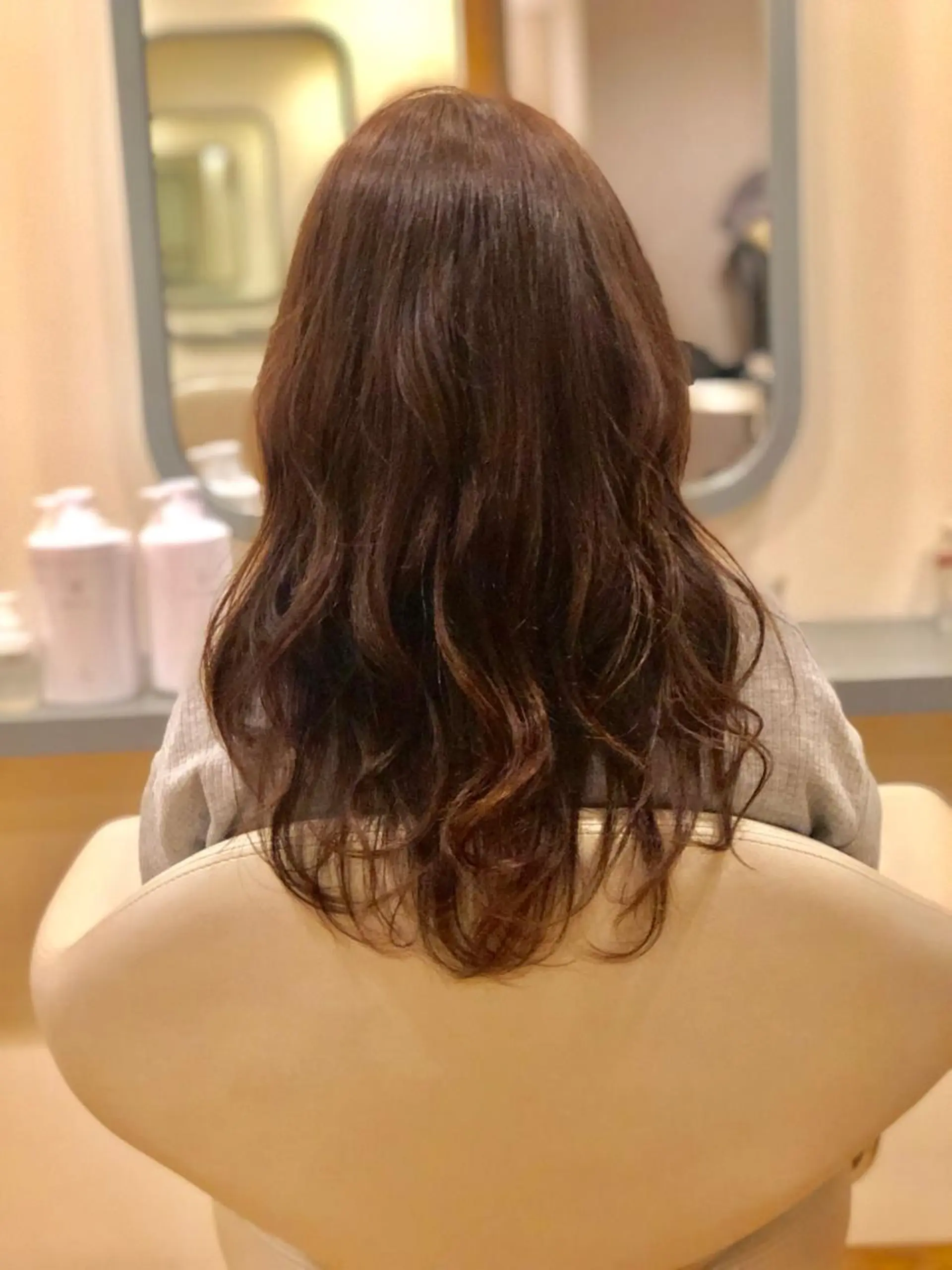 セミロング カラー 永井 亜実のヘアスタイル