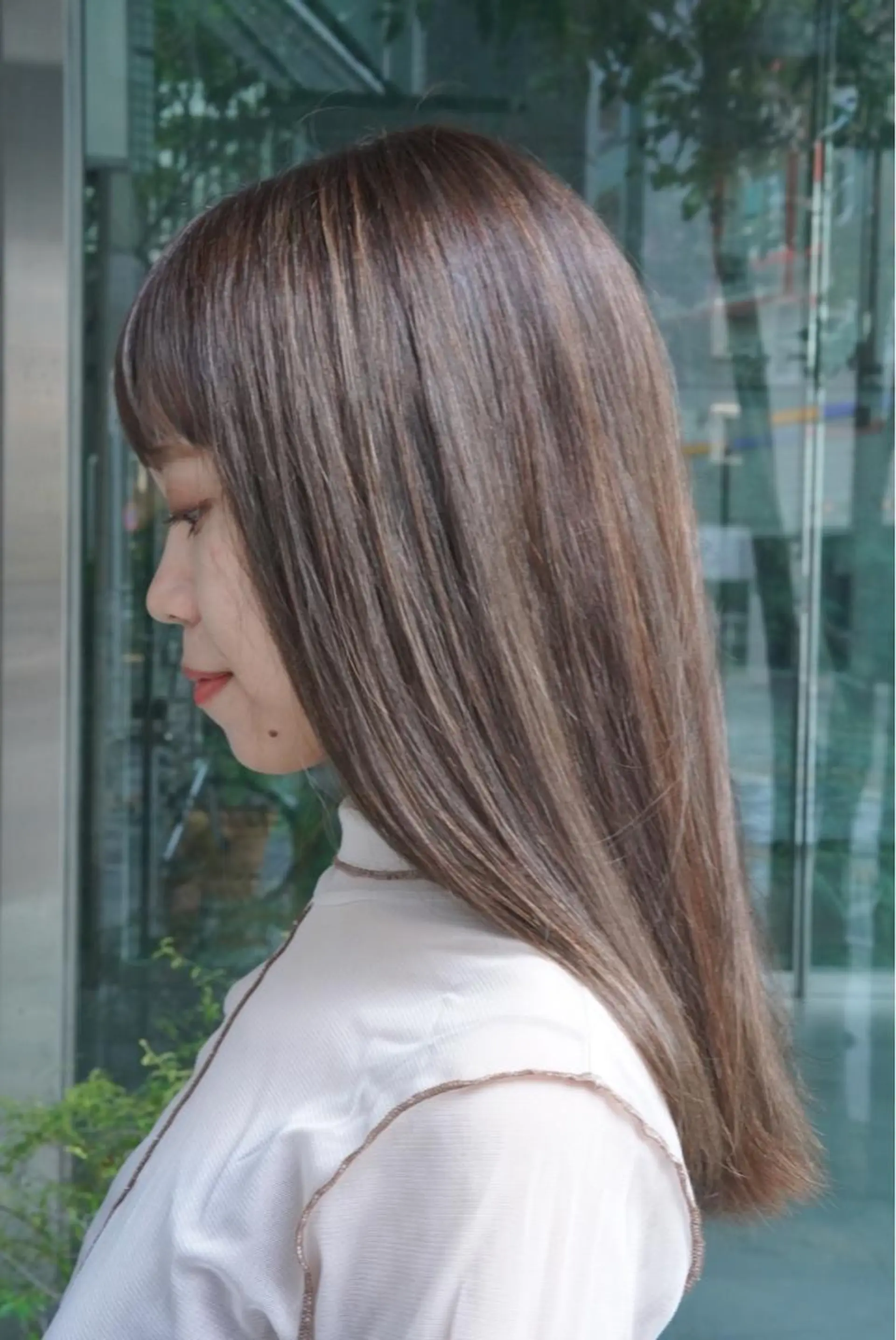 ロング カラー カット ヘアカラー fio マナミのヘアスタイル