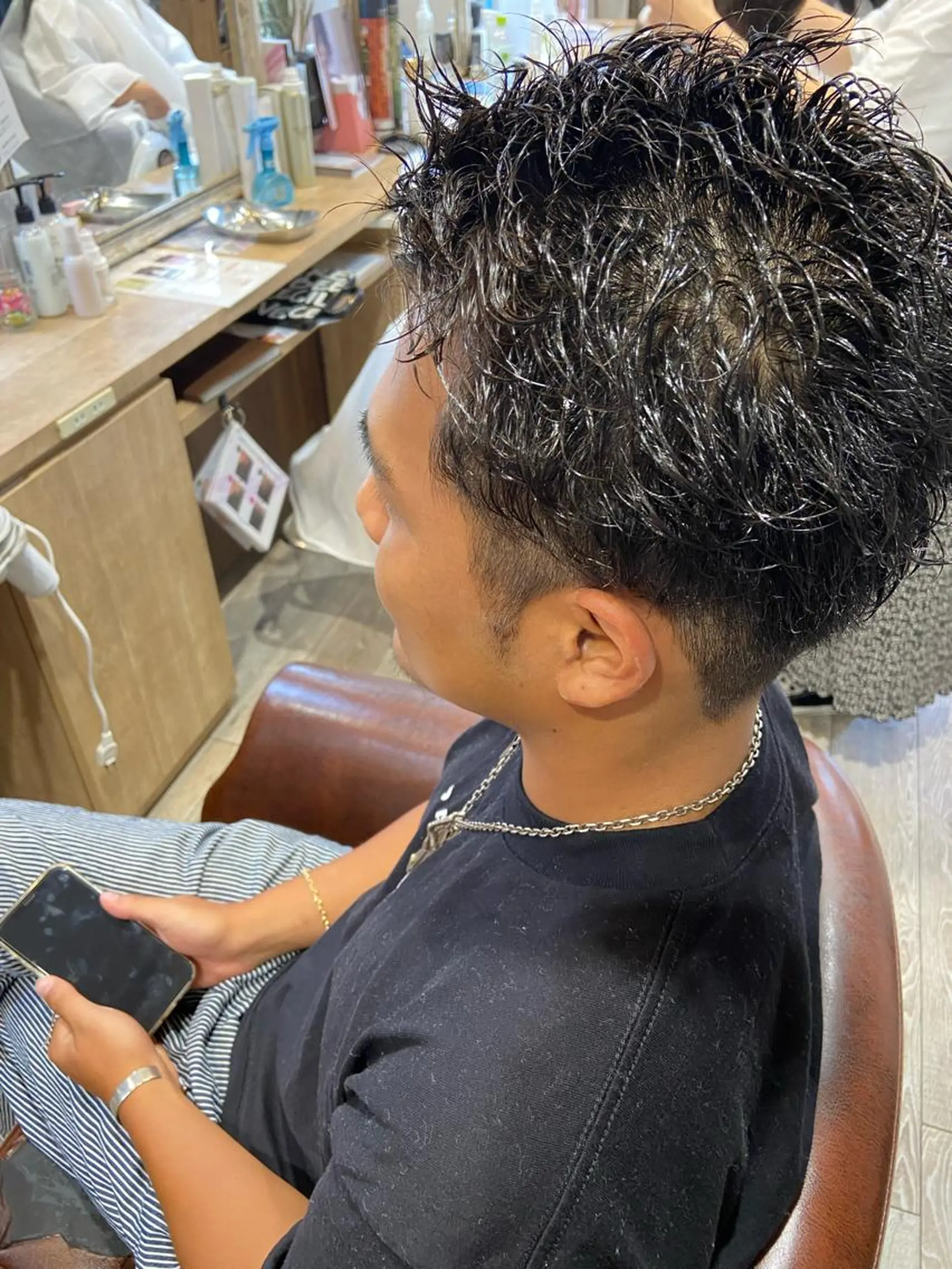 パーマ メンズ 🪼高評価🪼 💎柴崎の藤咲💎のヘアスタイル