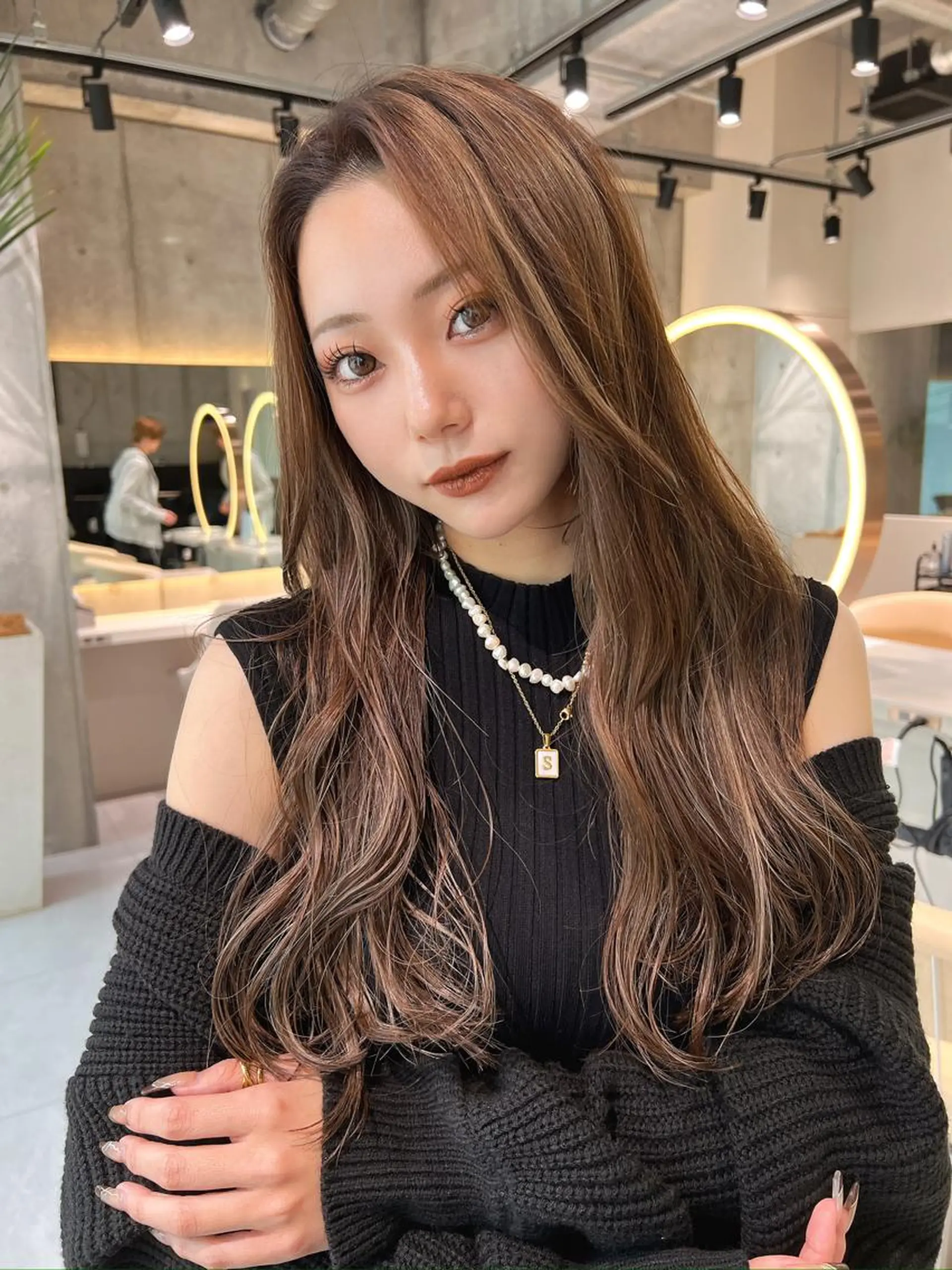 ロング 髪質改善 福岡縮毛矯正✨️ ストレート 向井和輝のヘアスタイル