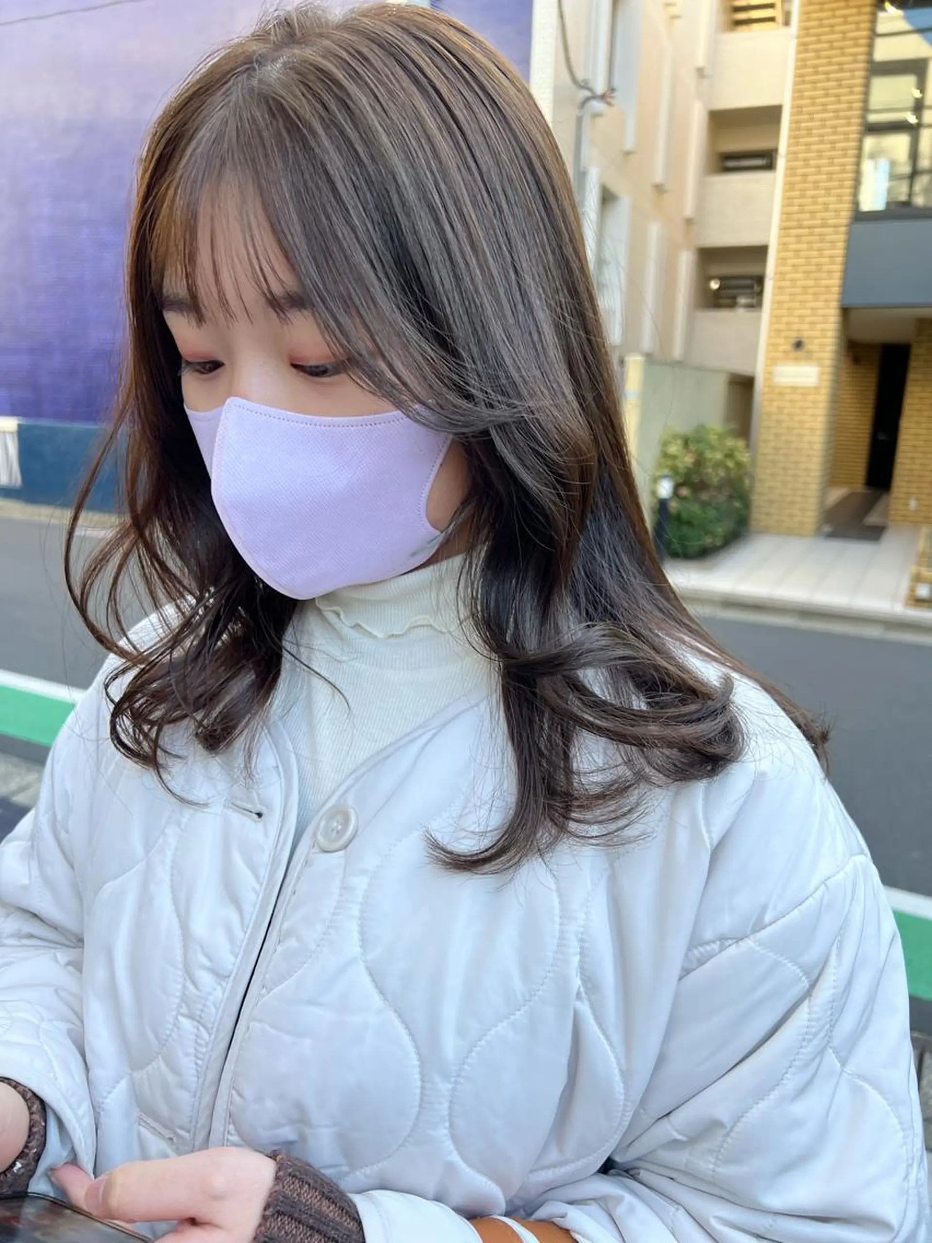 セミロング カラー カット ヘアカラー トリートメント 似合わせヘア🫶🏻 つきいてるみのヘアスタイル