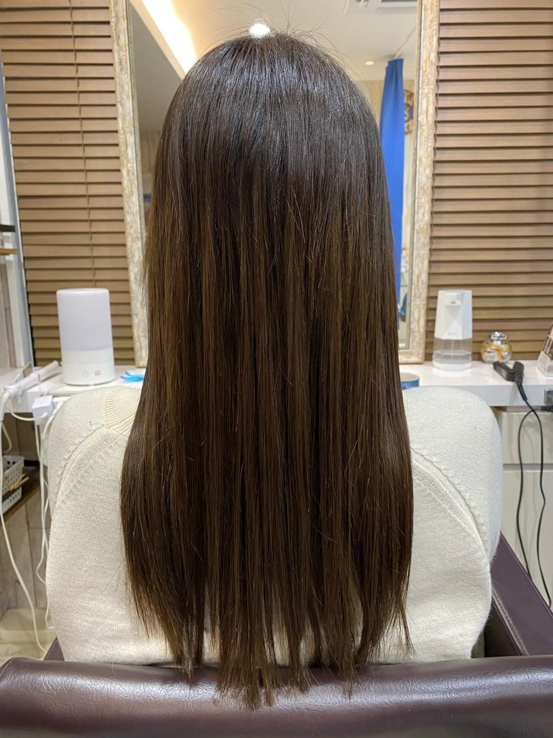 ロング シールエクステ エクステ カット 縮毛矯正 hair＆design Navy所属・吉川 眞之亮のヘアスタイル