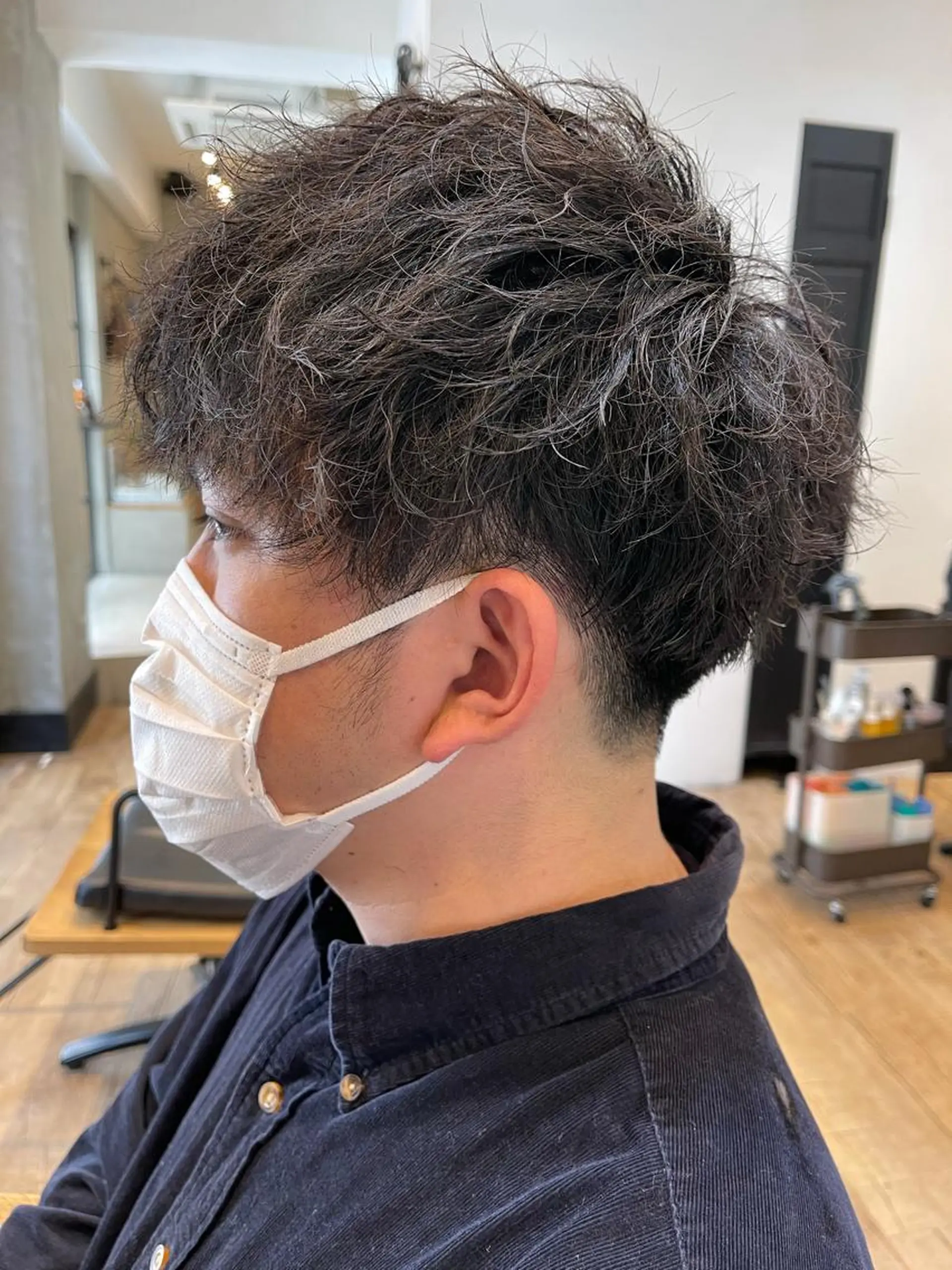 ショート パーマ メンズ メンズパーマ ツイストスパイラルパーマ スパイラルパーマ カット パーマ トリートメント ヘアセット amie高崎所属・高崎メンズパーマ 髪質改善TAKEのヘアスタイル