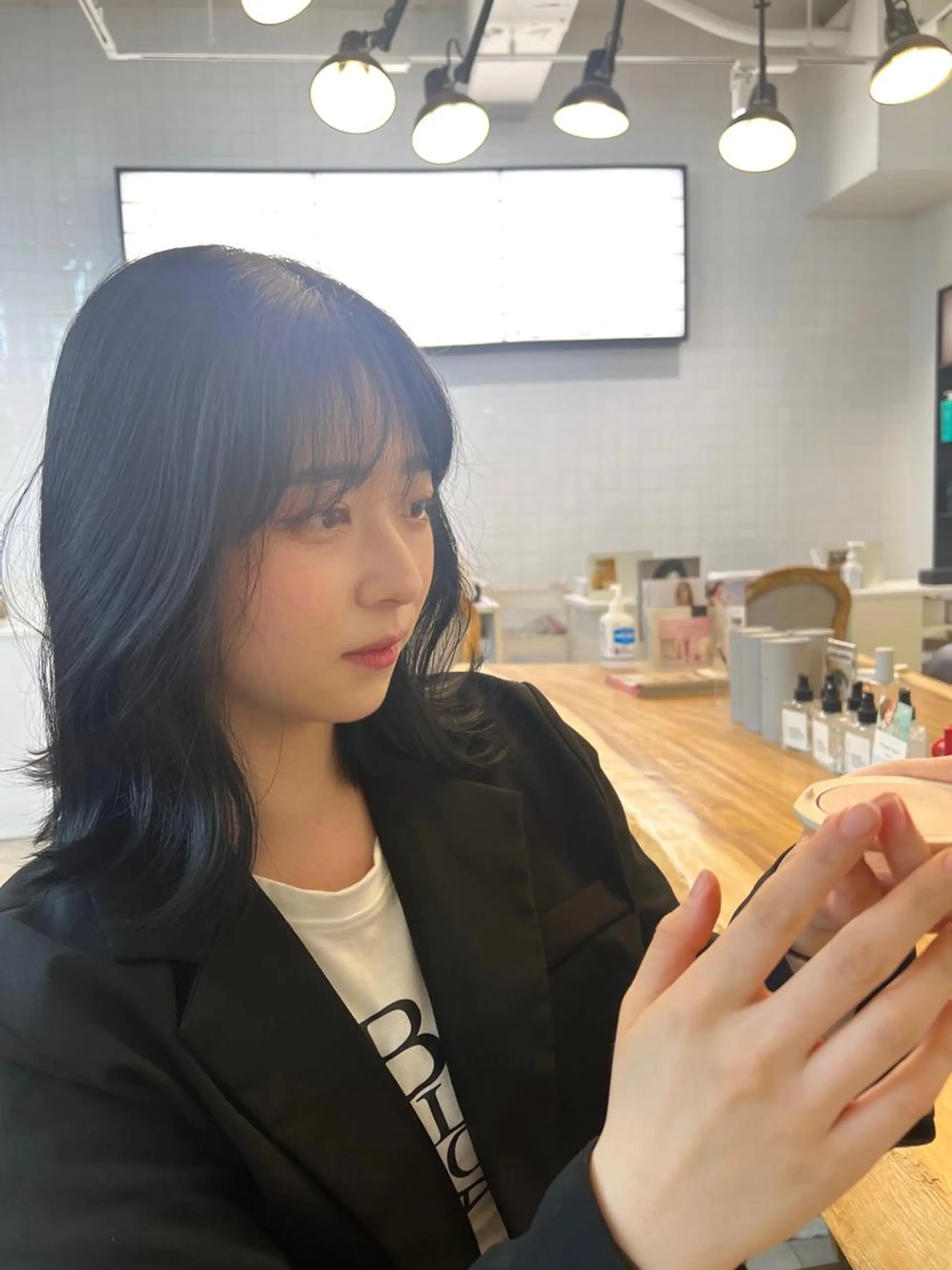 ミディアム ヘアカラー トリートメント 🎀韓国レイヤー特化 🎀ベージュ/ミクのヘアスタイル