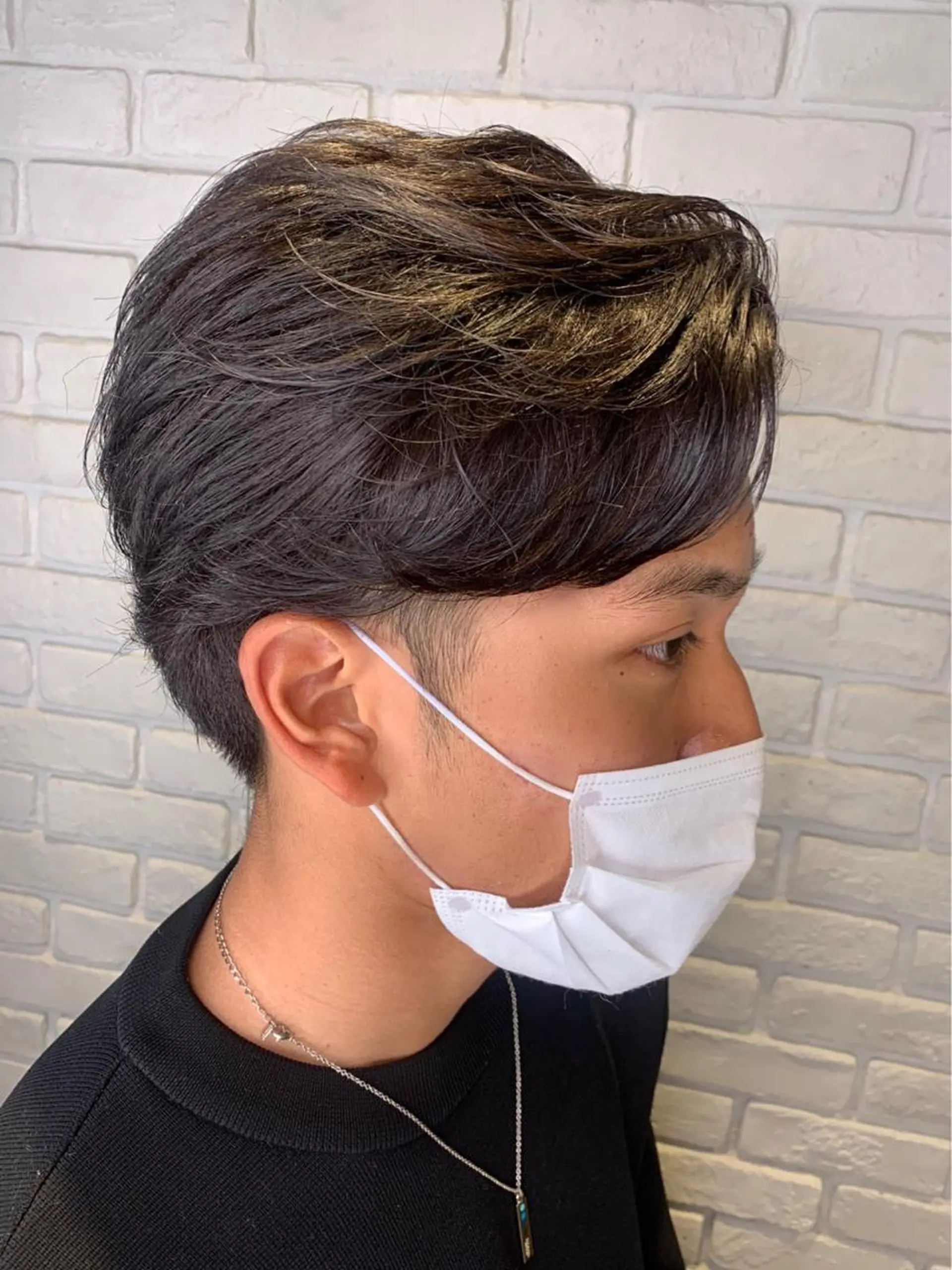 カラー メンズ 髪質改善/縮毛矯正 艶カラー/珠聡のヘアスタイル