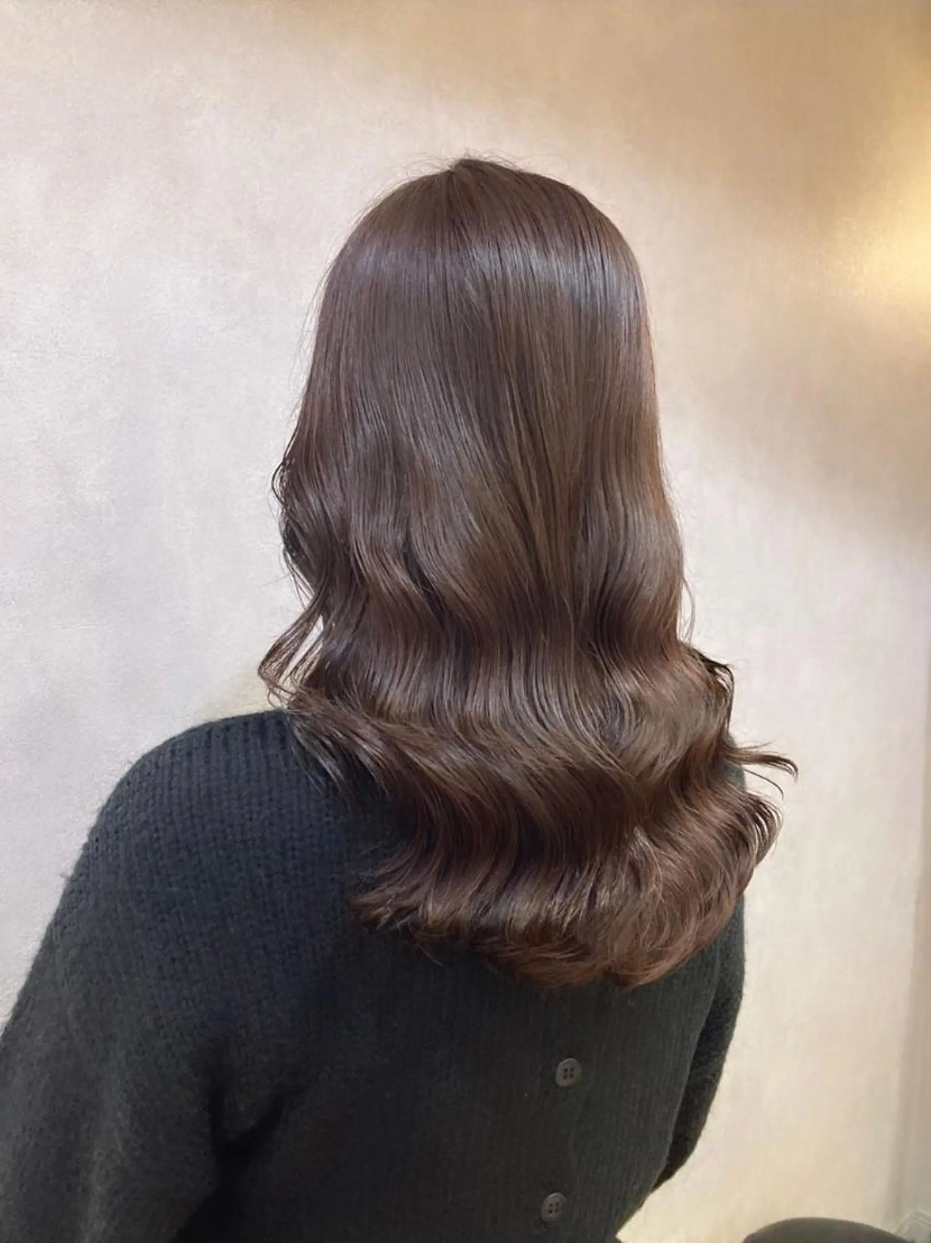 ロング カラー パーマ 韓国風ヘア カット ヘアカラー トリートメント 🩷韓国ヘア/ミディ アム🩷Maikaのヘアスタイル